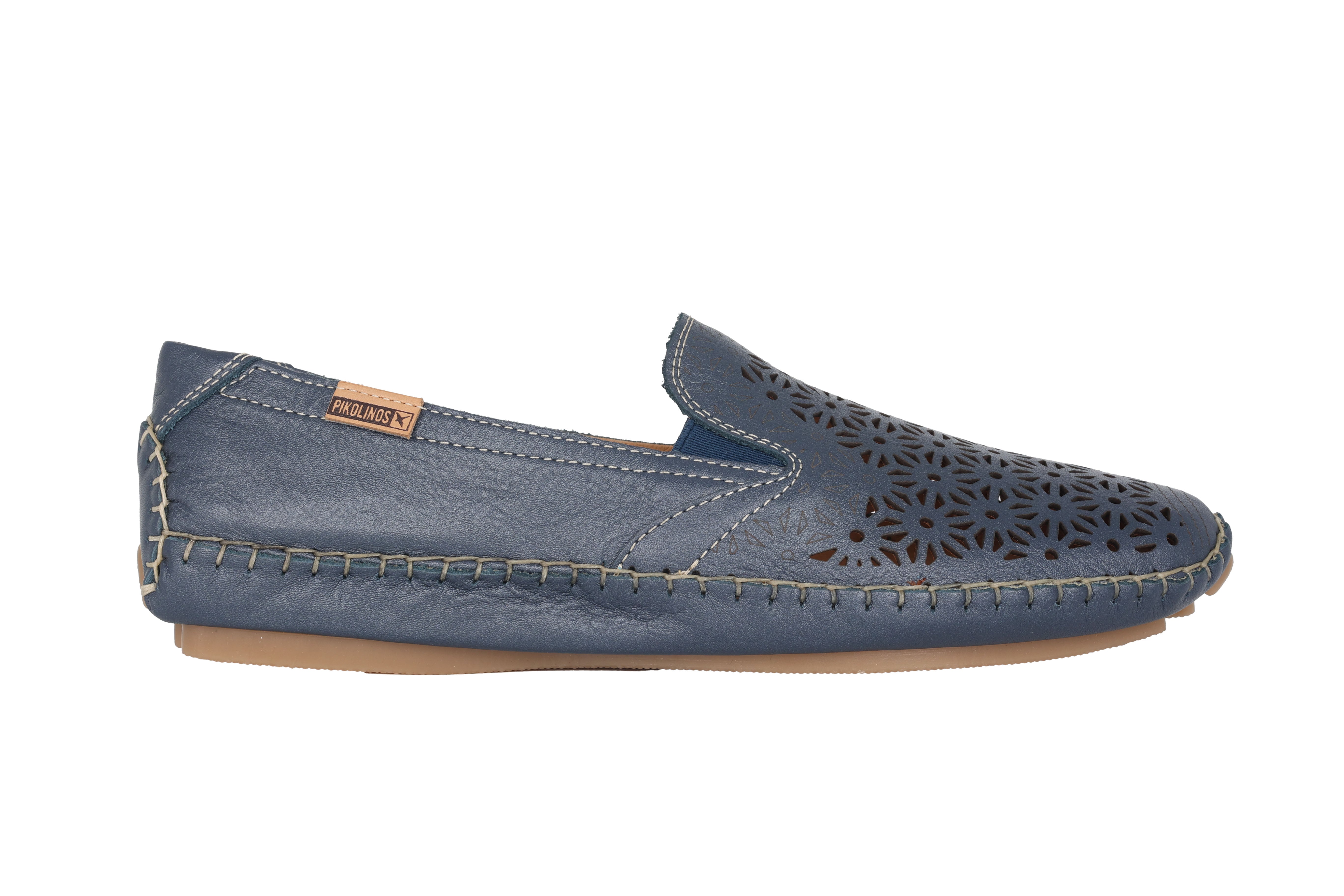'Jerez' women's perforated summer loafer - blue