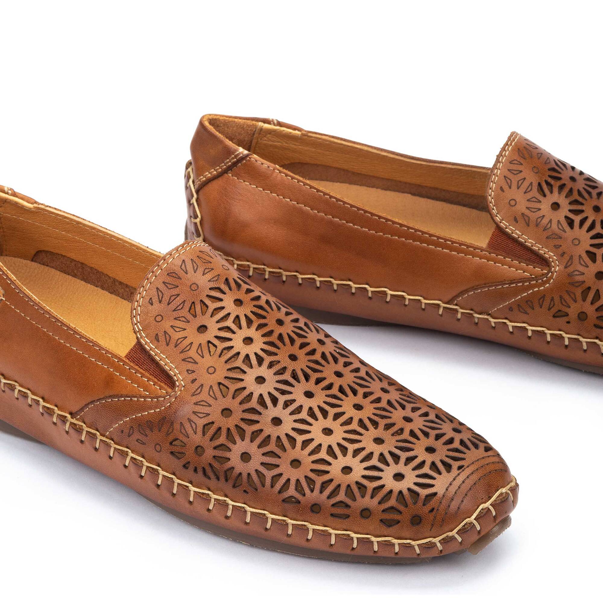 'Jerez' women's perforated summer loafer - brown - Chaplinshoes'Jerez' women's perforated summer loafer - brownPikolinos