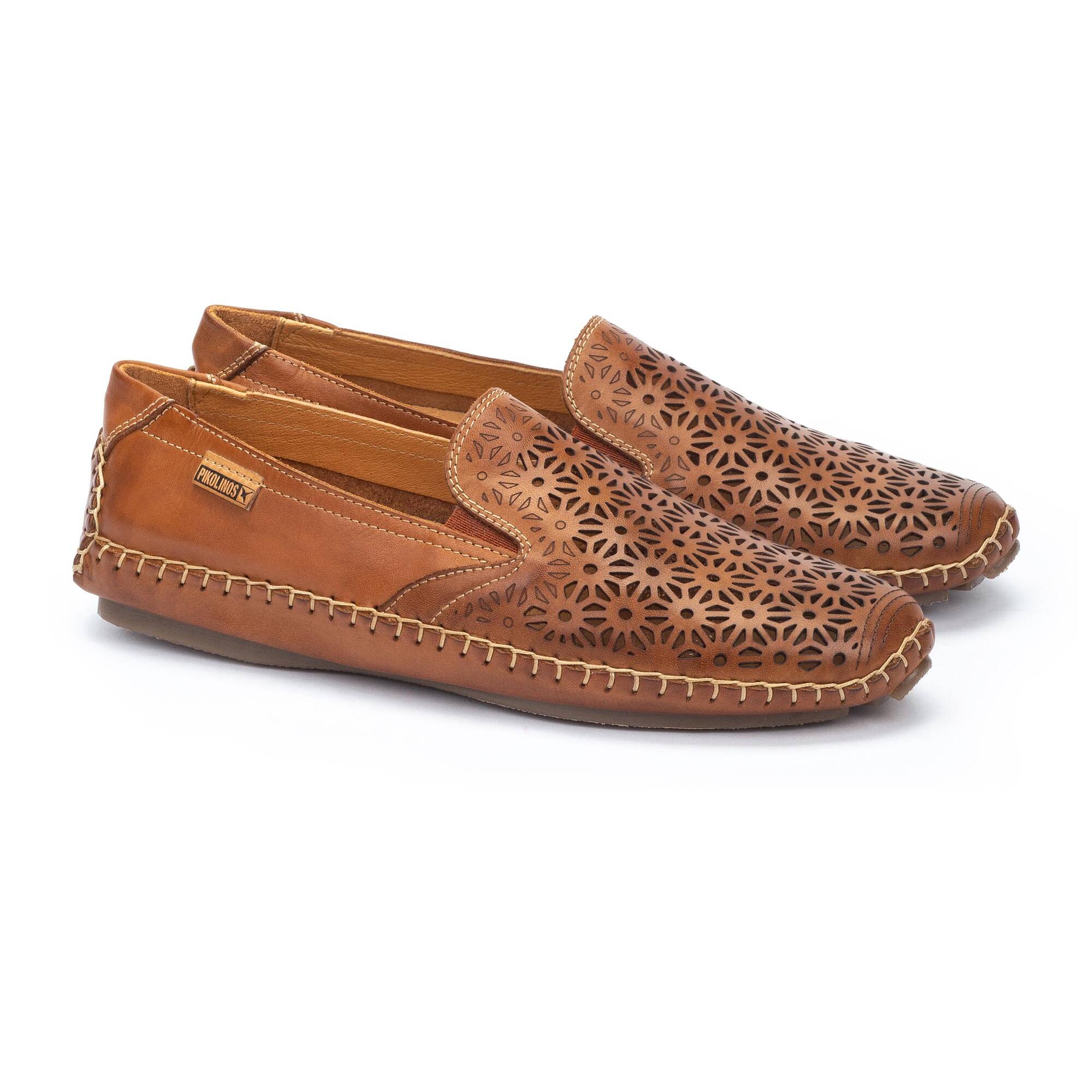 'Jerez' women's perforated summer loafer - brown - Chaplinshoes'Jerez' women's perforated summer loafer - brownPikolinos