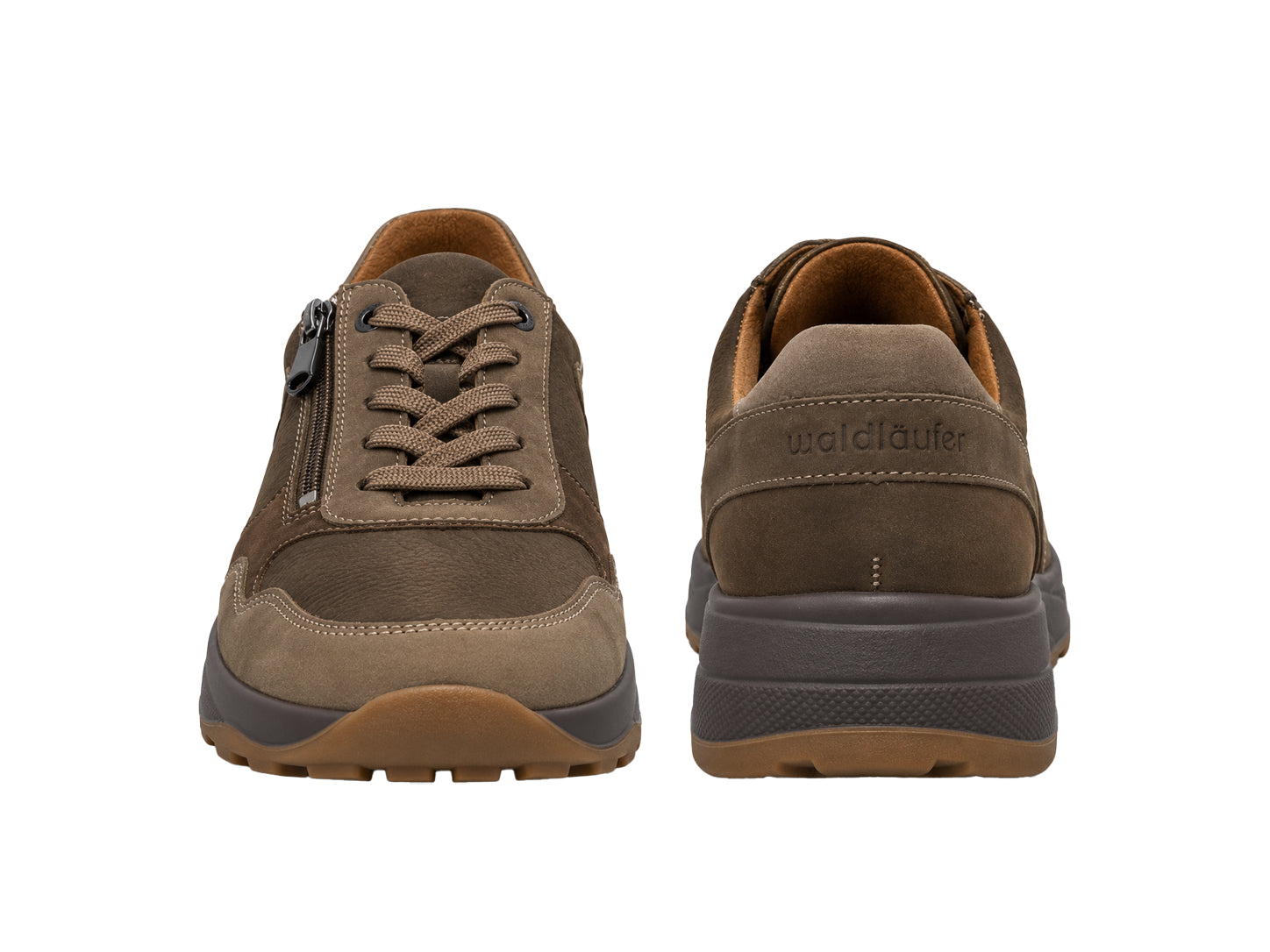 K-John Men's Extra Wide Fit (K) Sneakers - Brown