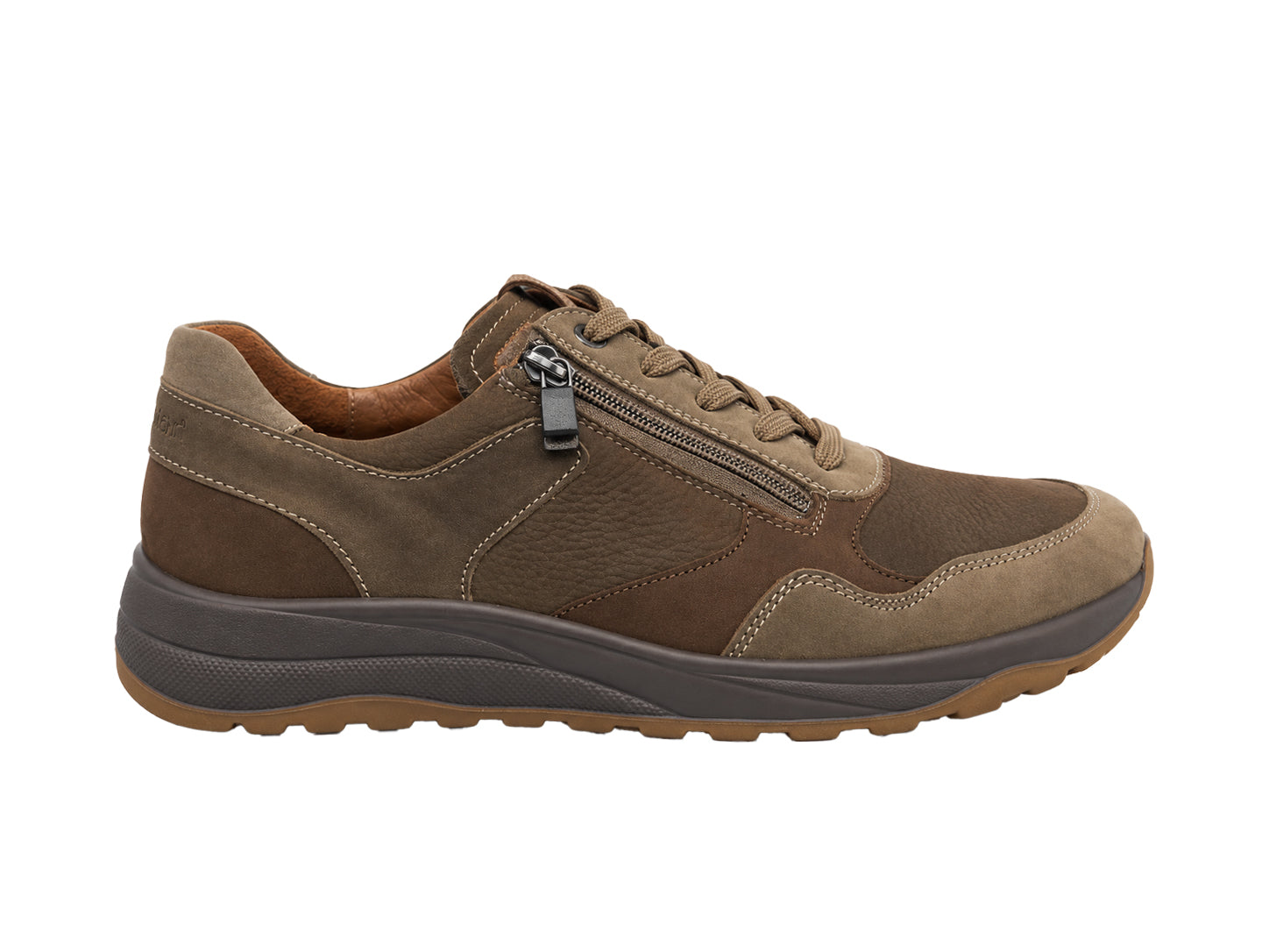 K-John Men's Extra Wide Fit (K) Sneakers - Brown