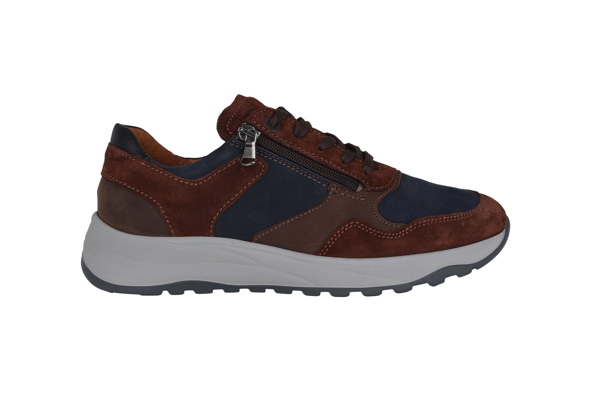 'K - John' men's very wide fit (K) lace - up sneaker - brown - Chaplinshoes'K - John' men's very wide fit (K) lace - up sneaker - brownWaldläufer