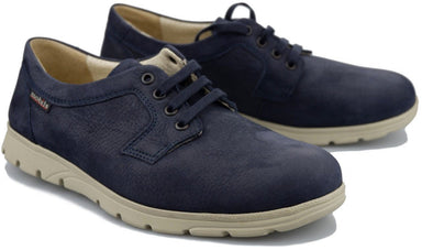 Ergonomische herenschoen 'Kilian' met brede pasvorm (H) - Blauw - ChaplinshoesErgonomische herenschoen 'Kilian' met brede pasvorm (H) - BlueMephisto