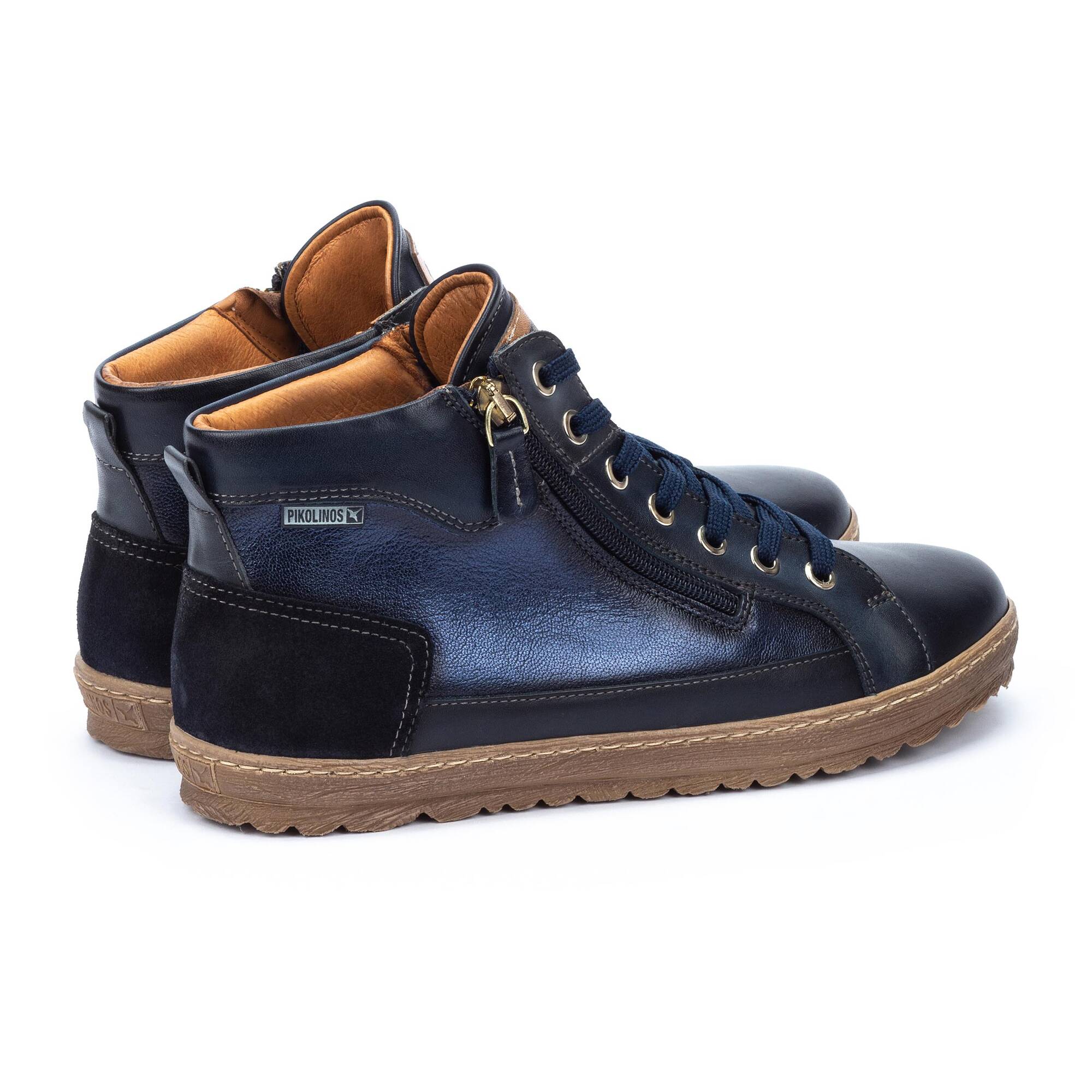 'Lagos' women's sneaker boot - blue - Chaplinshoes'Lagos' women's sneaker boot - bluePikolinos