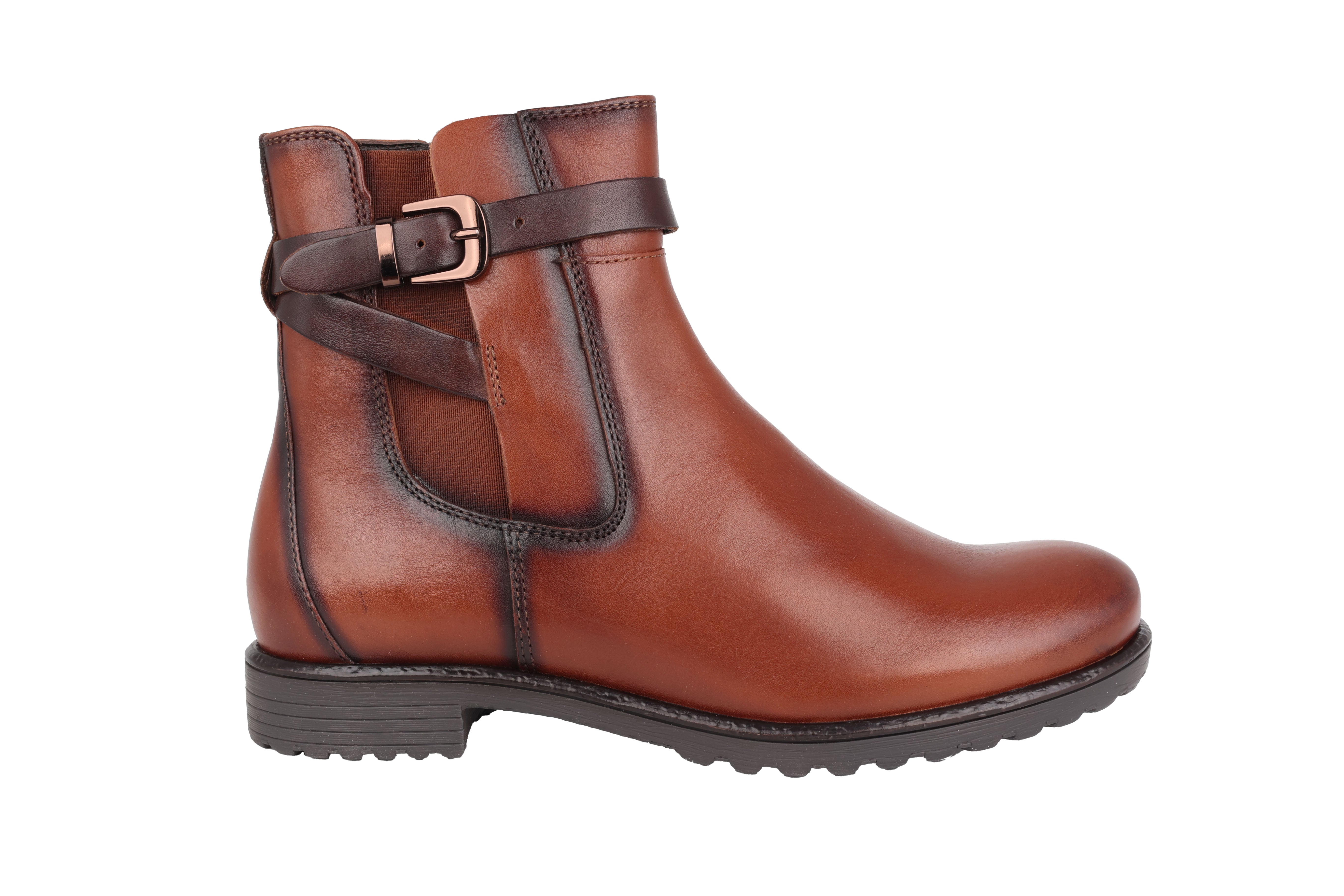 'Liverpool' women's warmlined ankle boot - Brown