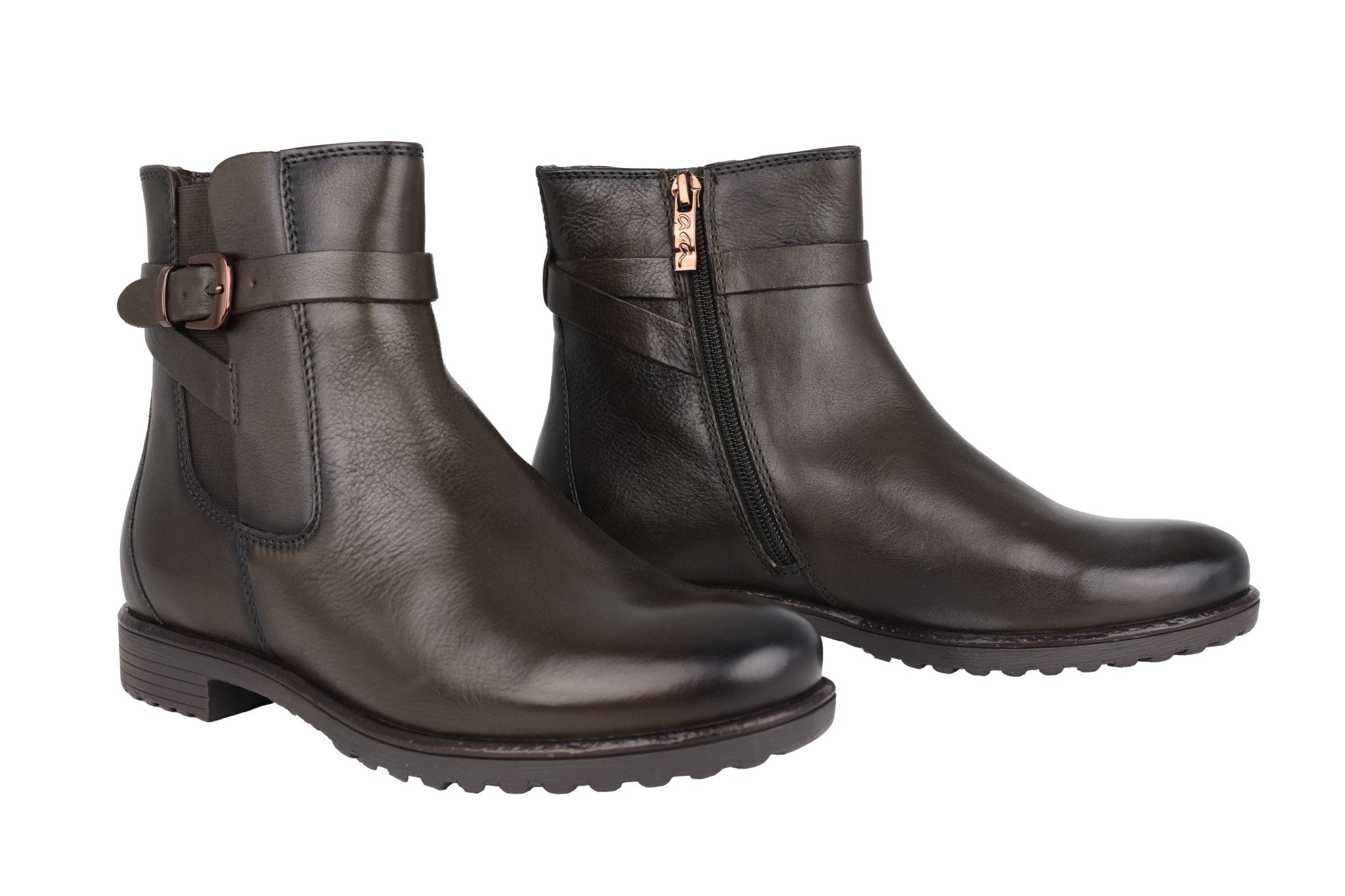 'Liverpool' women's warmlined ankle boot - Green - Chaplinshoes'Liverpool' women's warmlined ankle boot - GreenAra