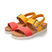 'Maggy' women's NATURE IS FUTURE sandal - Red yellow - Chaplinshoes'Maggy' women's NATURE IS FUTURE sandal - Red yellowMephisto