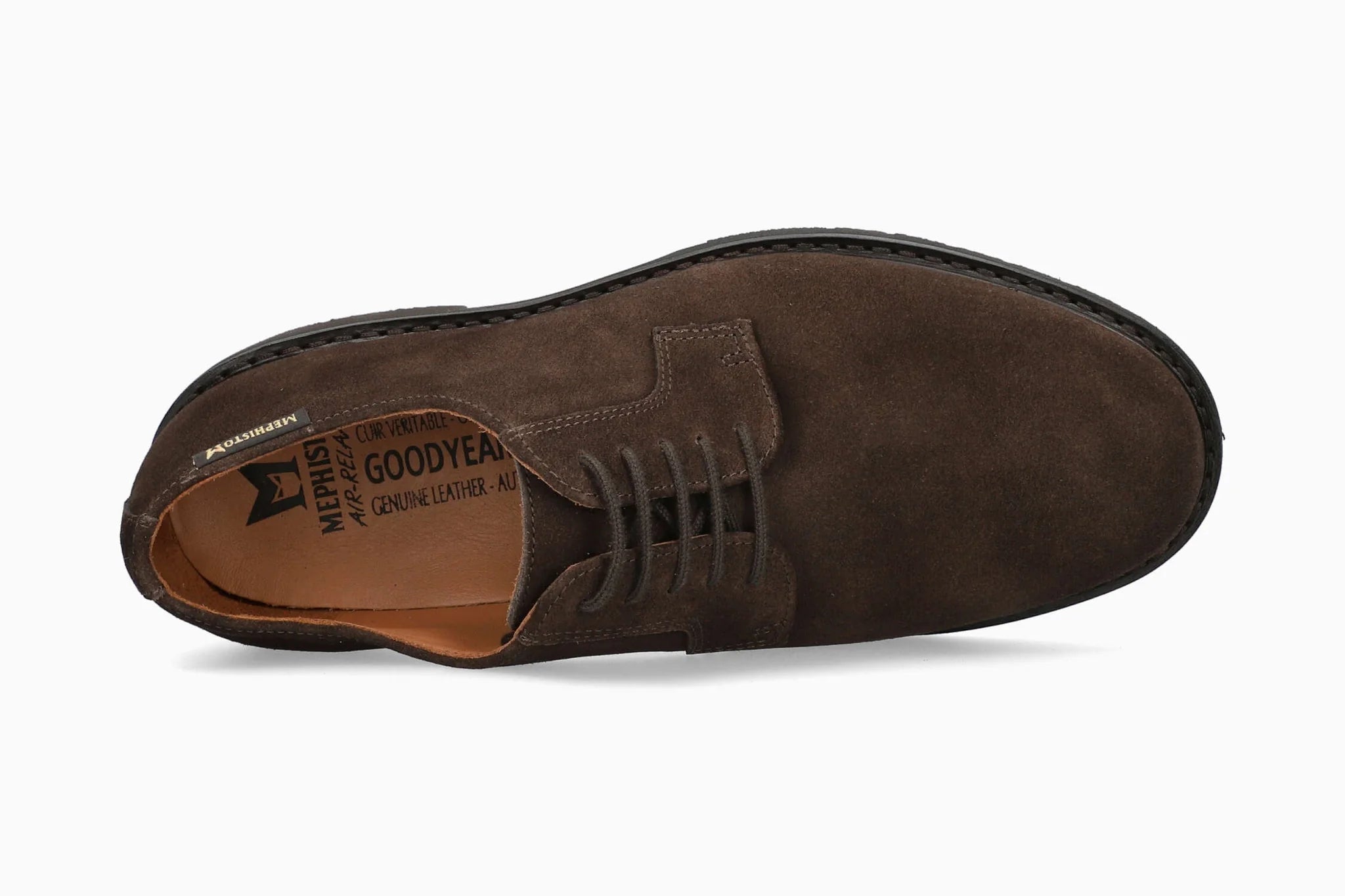 Ručně vyráběná pánská šněrovací bota 'Manko' goodyear - hnědá