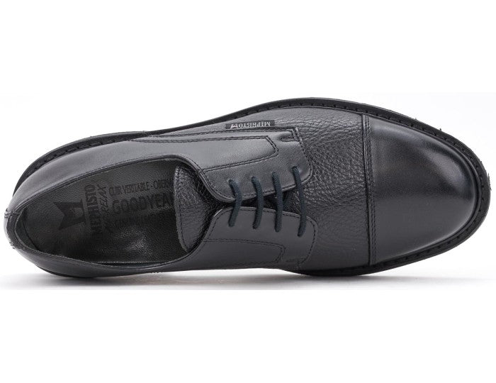 Chaussure à lacets faite à la main pour hommes 'Melchior' - Noir