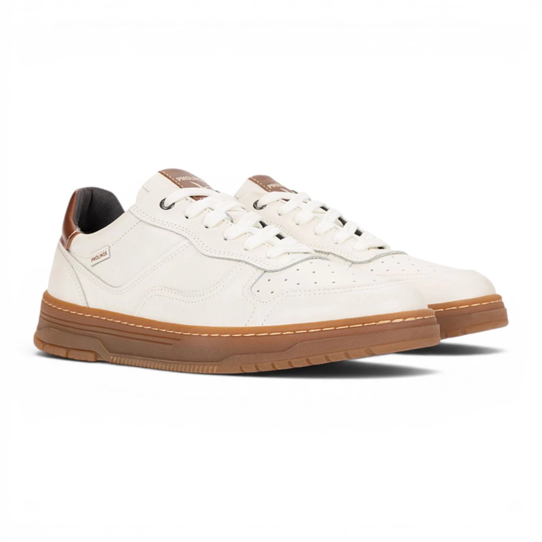 'Salinas' men's leather sneaker -  off white