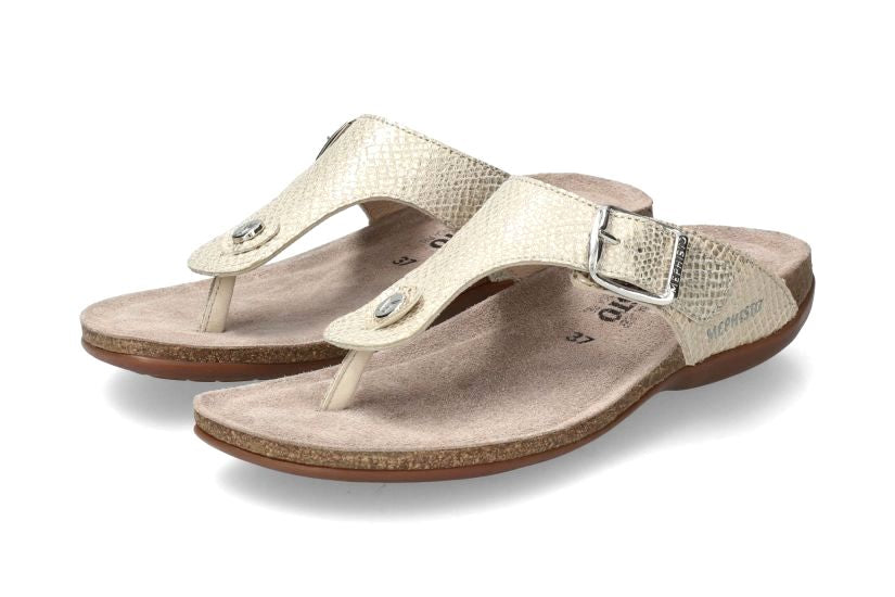 'Alinda' women's slide toe sandal - beige