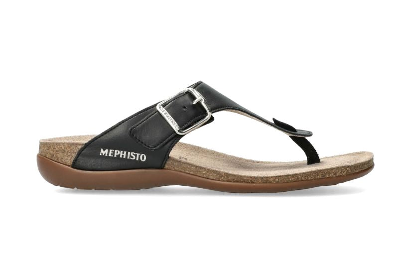 'Alinda' women's thong sandal - black