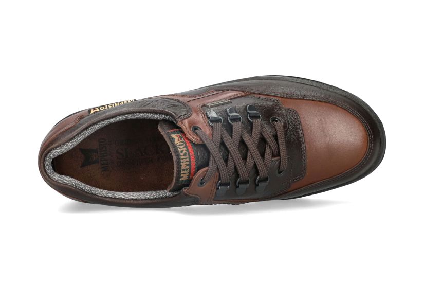 'Barracuda' men's robust waterproof lace-up shoe - brown