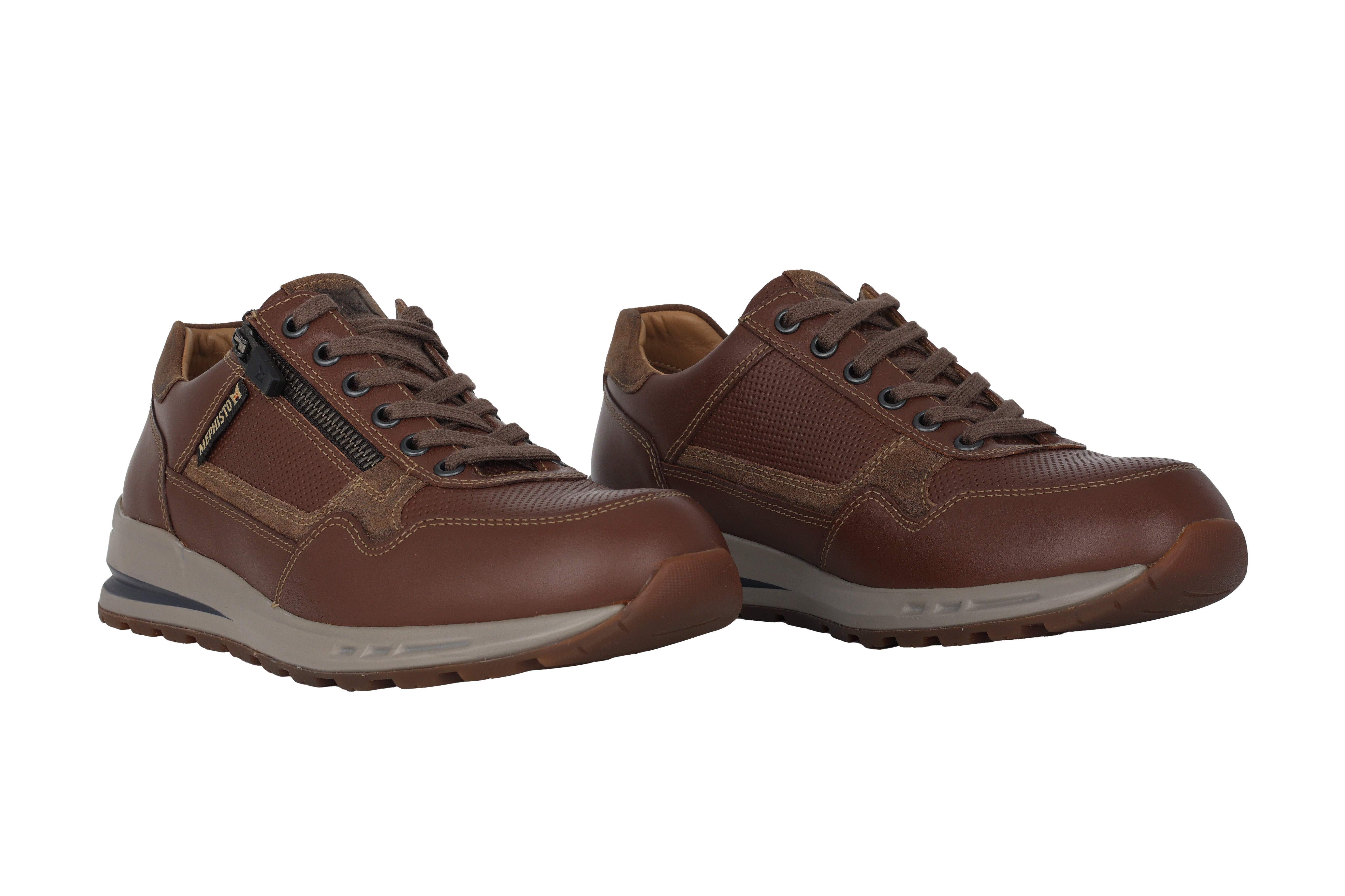 'Bradley' men's lace-up shoes - Chestnut brown