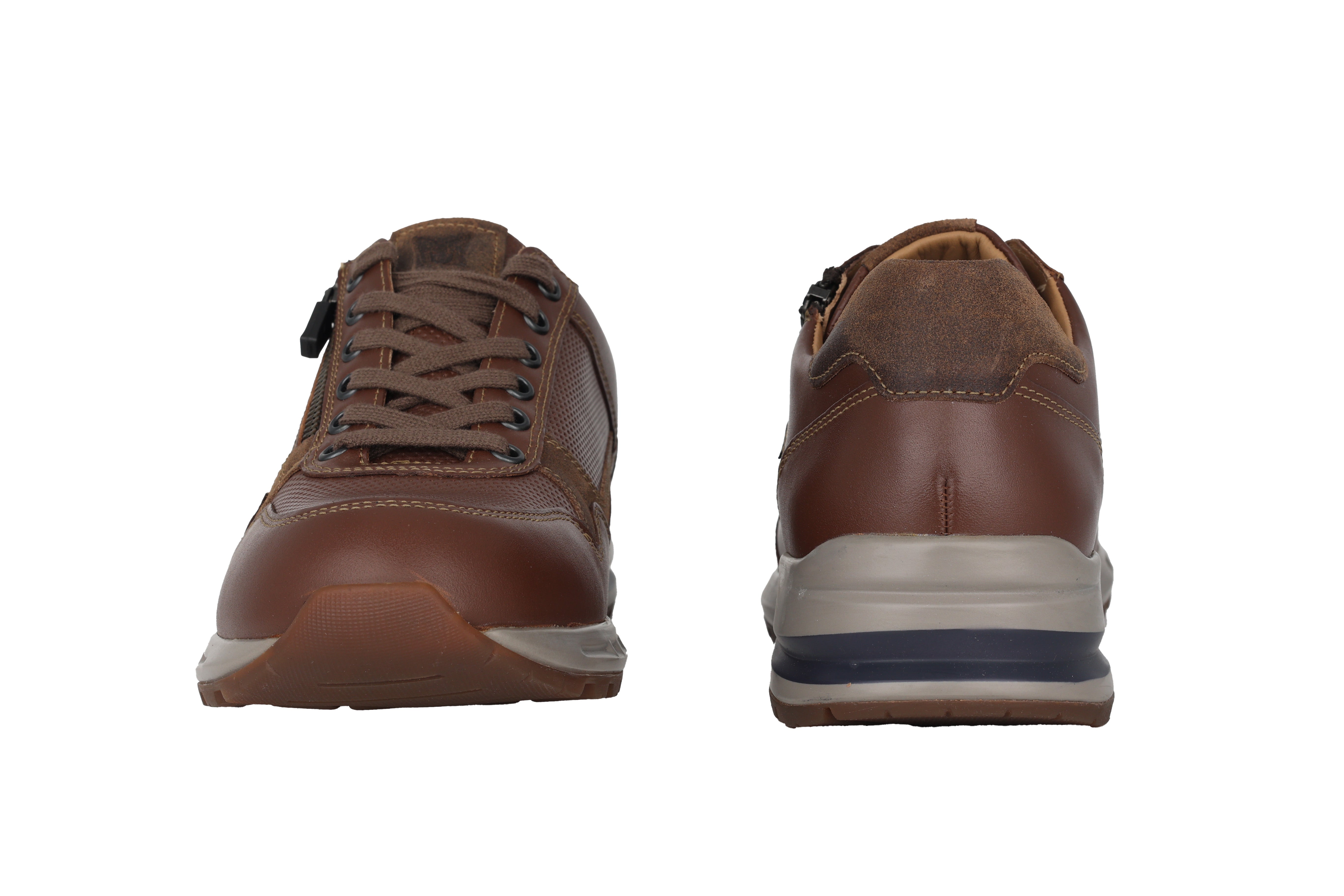 'Bradley' men's lace-up shoes - Chestnut brown