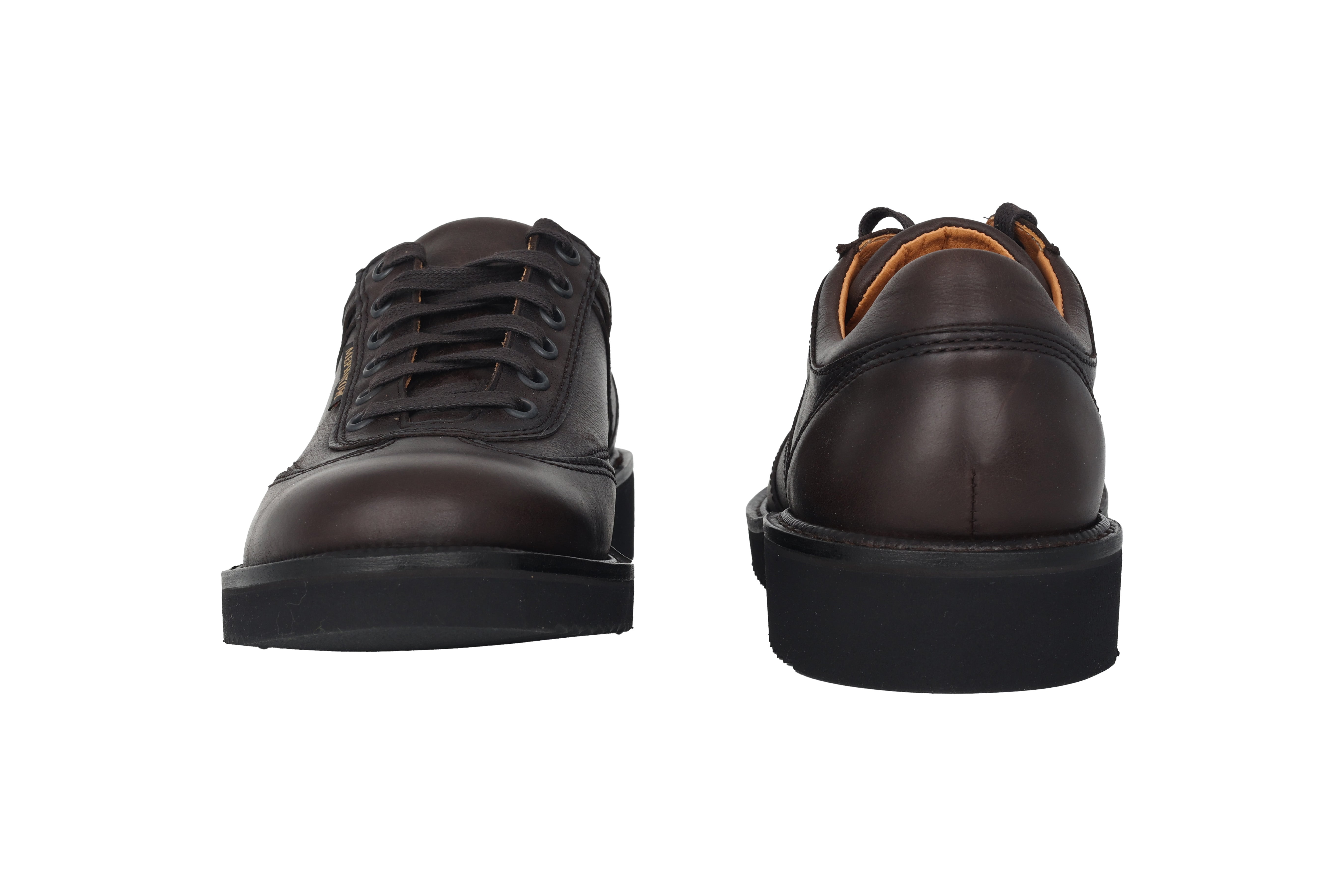 'Adriano' men's handmade lace-up shoe - dark brown