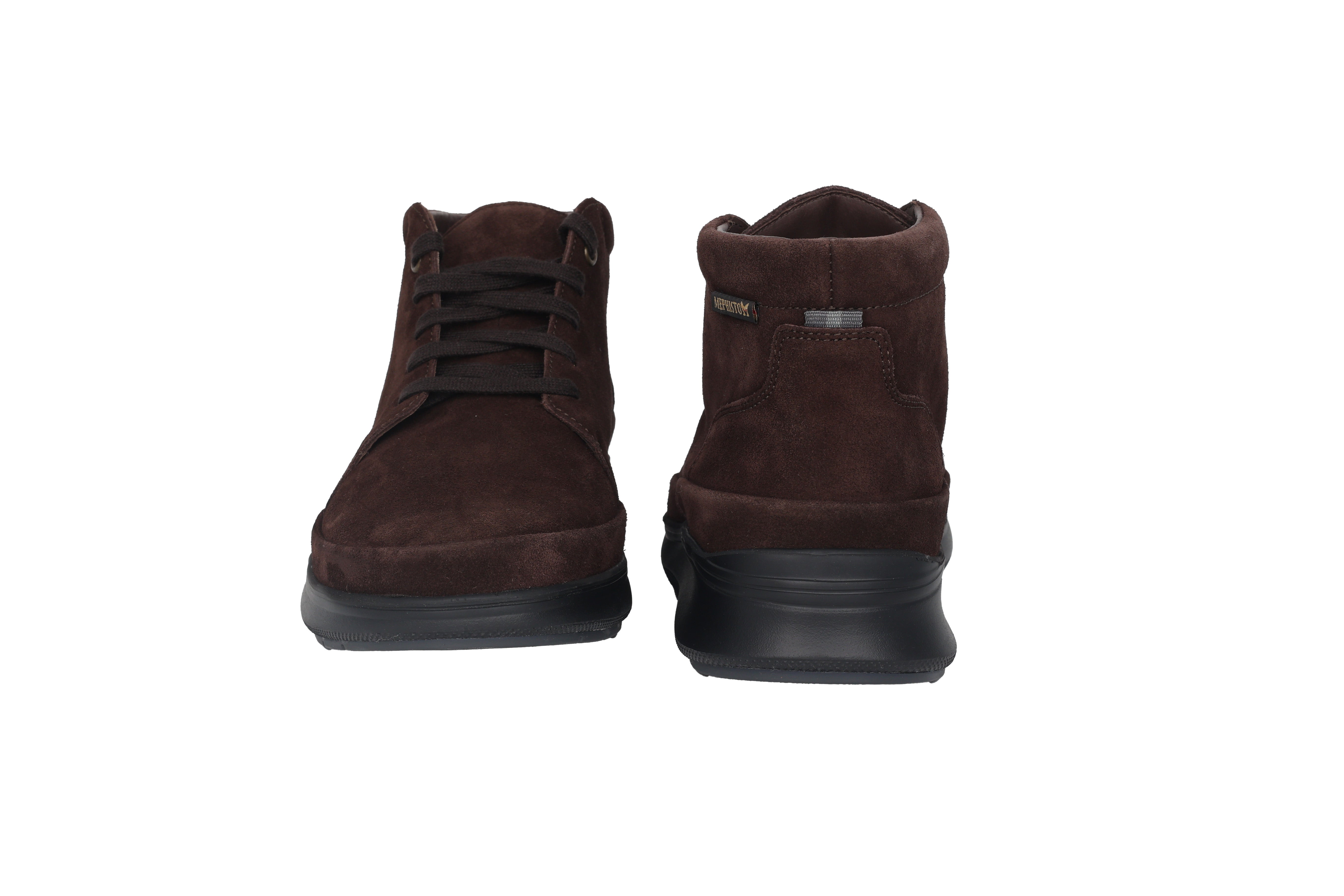 'JEFFREY' men's lace-up boot - Dark brown suede