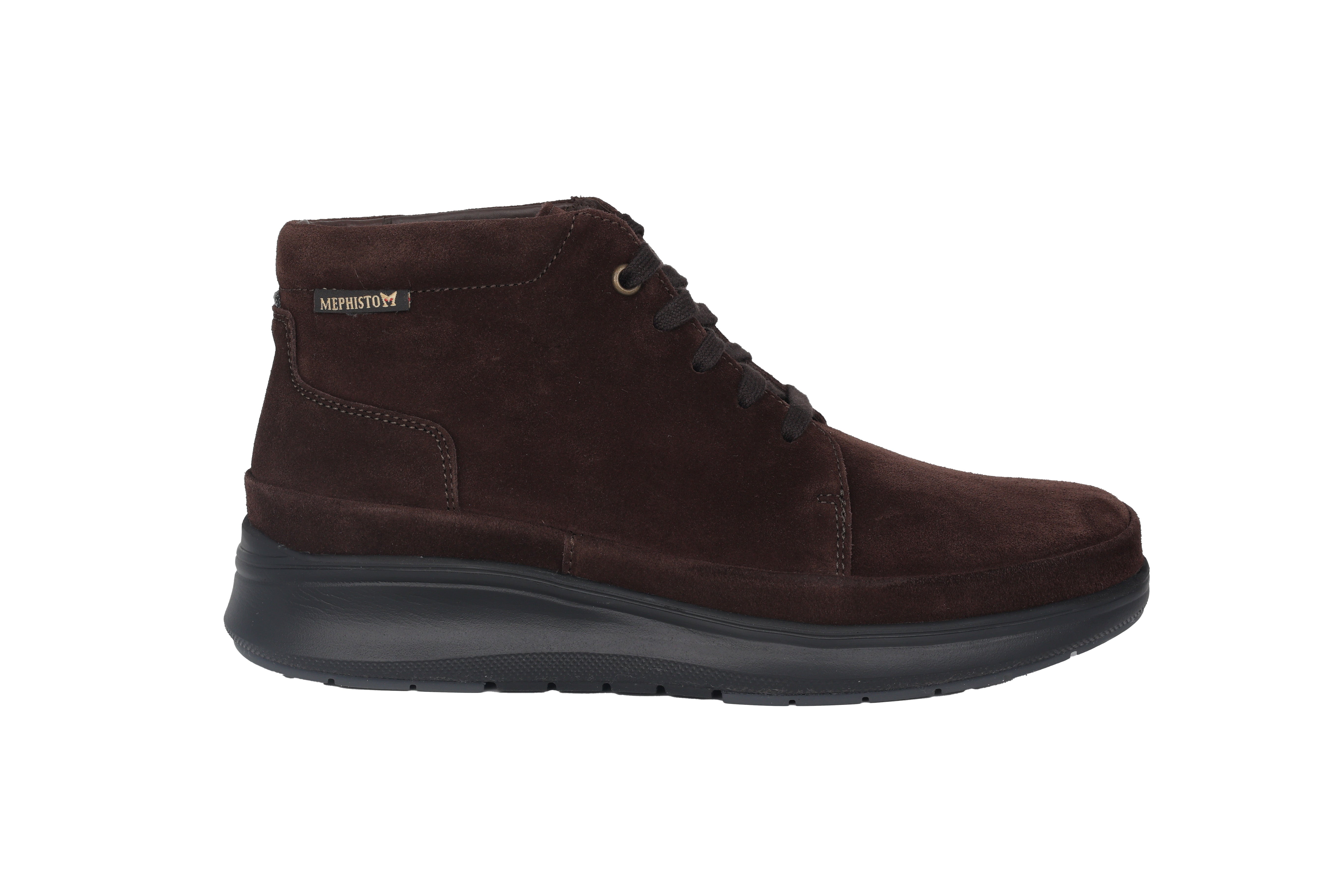 'JEFFREY' men's lace-up boot - Dark brown suede