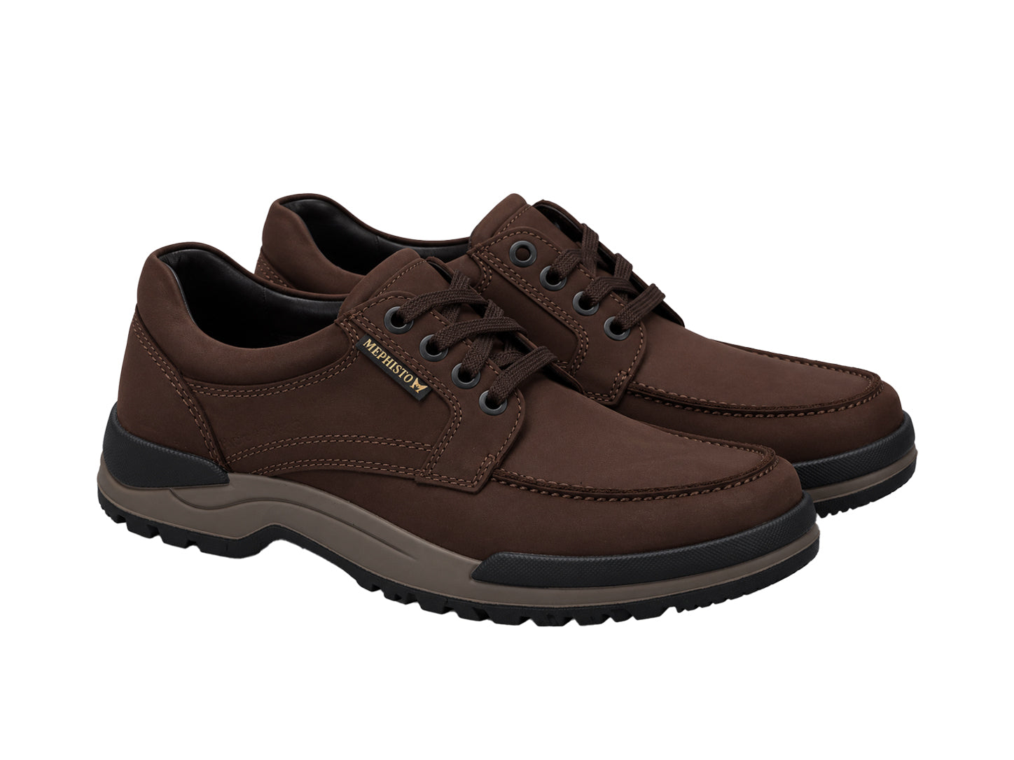 Sapato masculino com cadarço 'Charles' - marrom