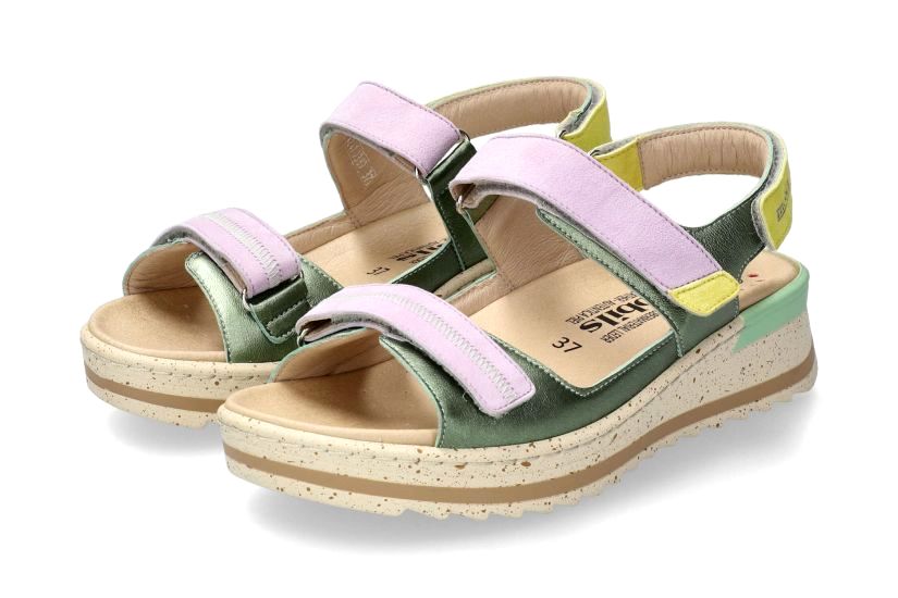 'Elora' women's wide fit (H) sandal - multicolour