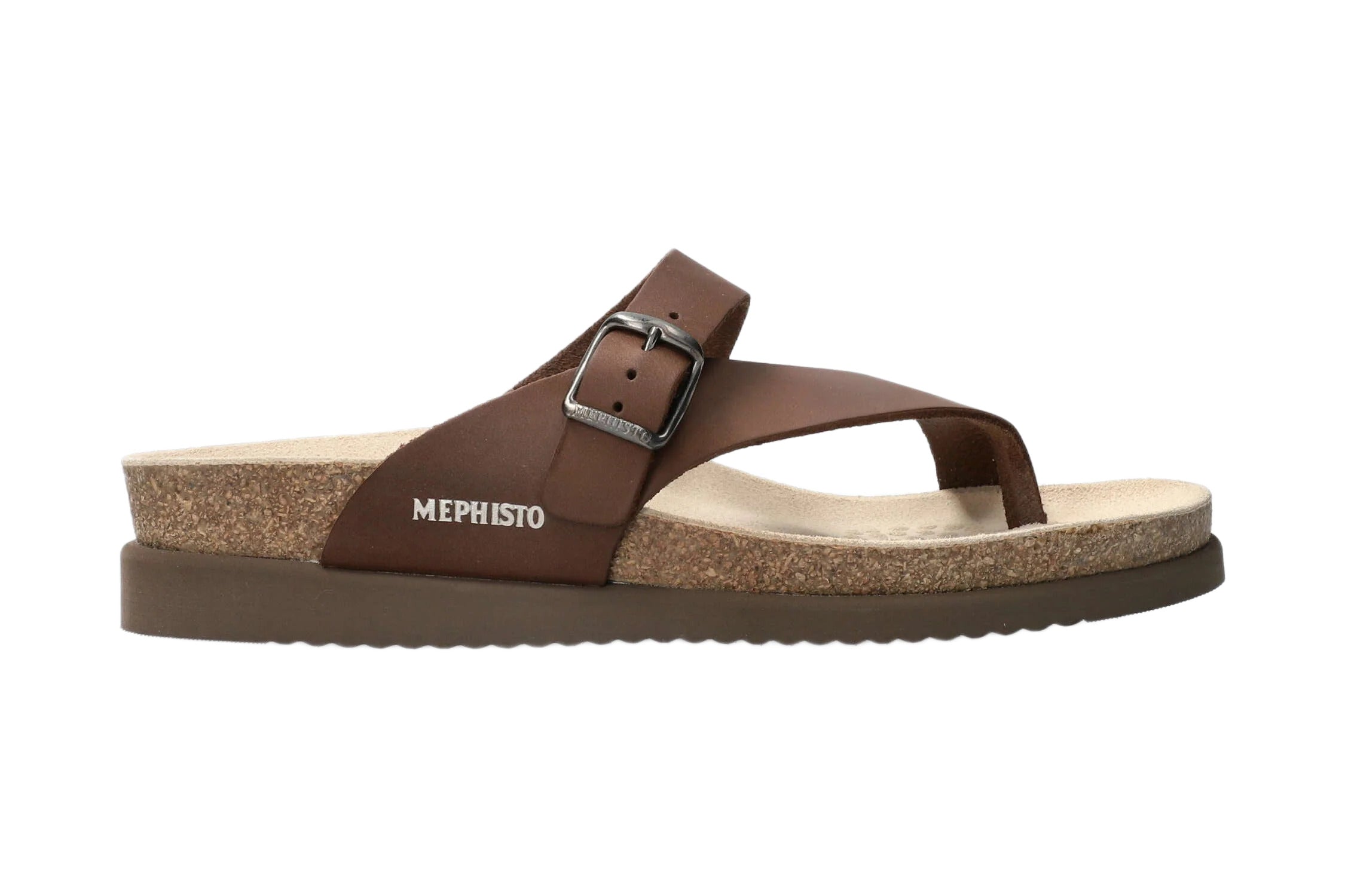 'Helen' women's thong sandal - brown