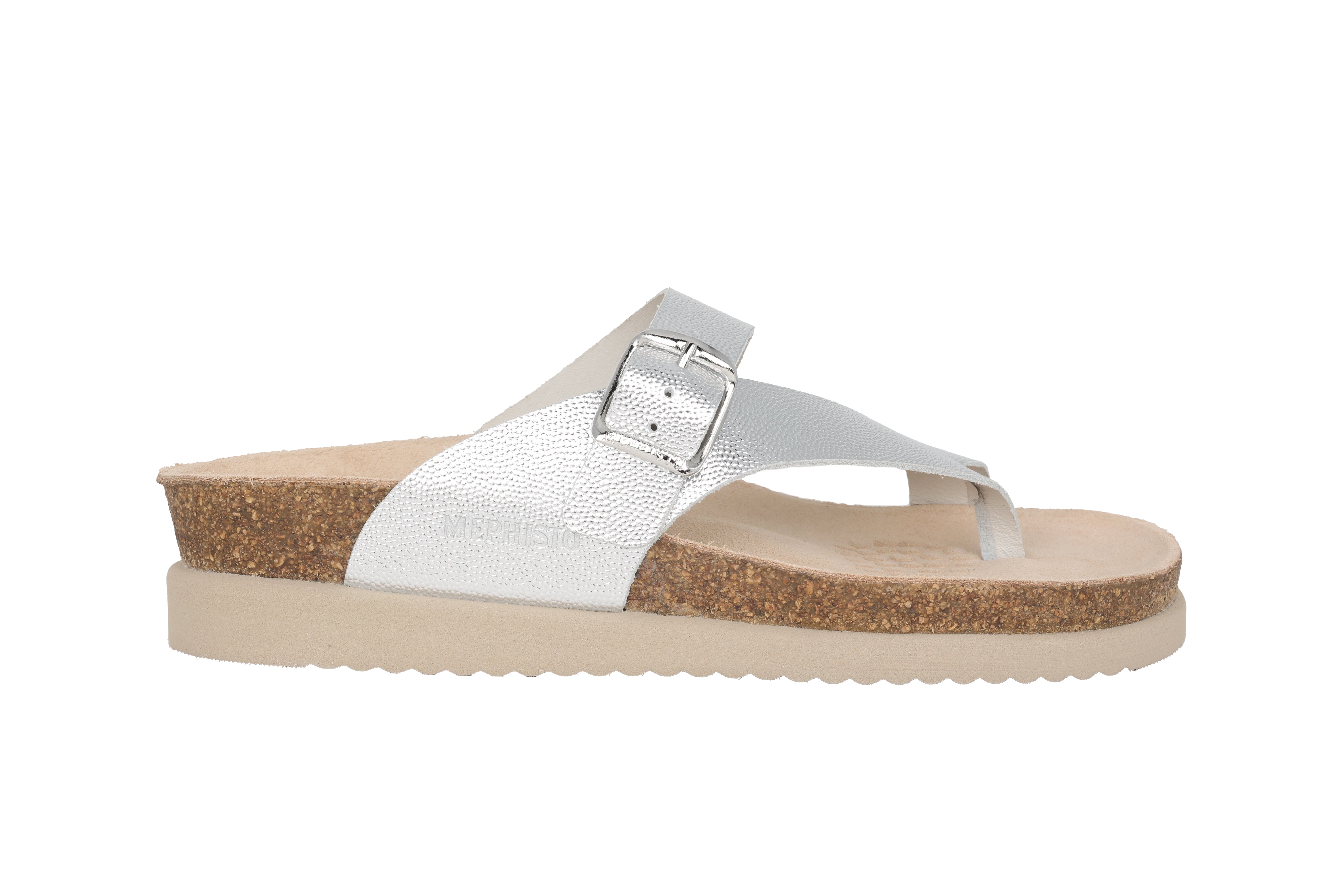 'Helen' women's thong sandal - silver