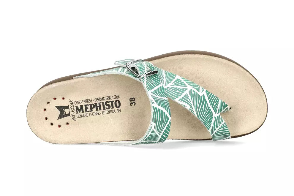 'Helen' women's toe sandal - green