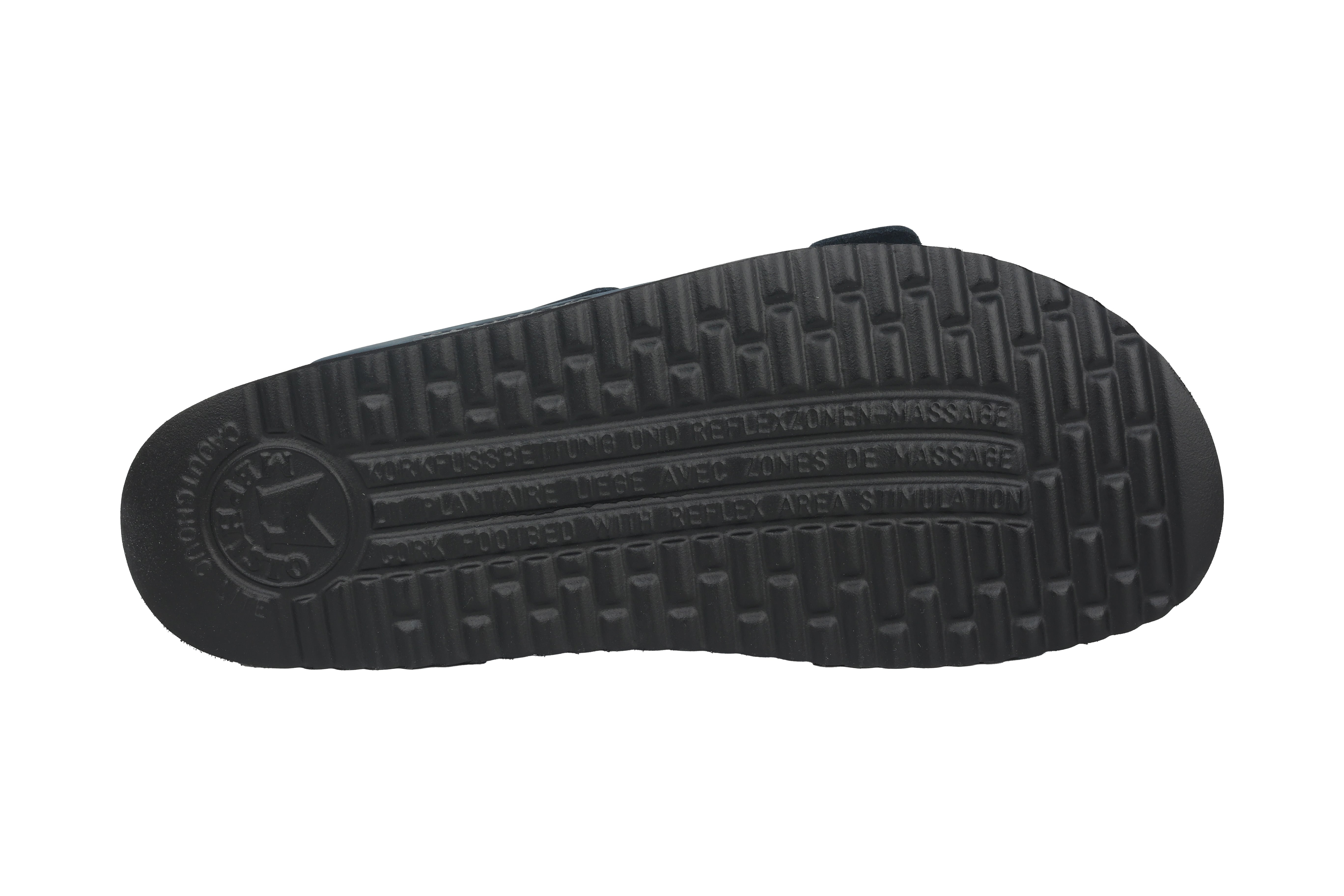 'Nerio' men's double strap slide sandal - blue