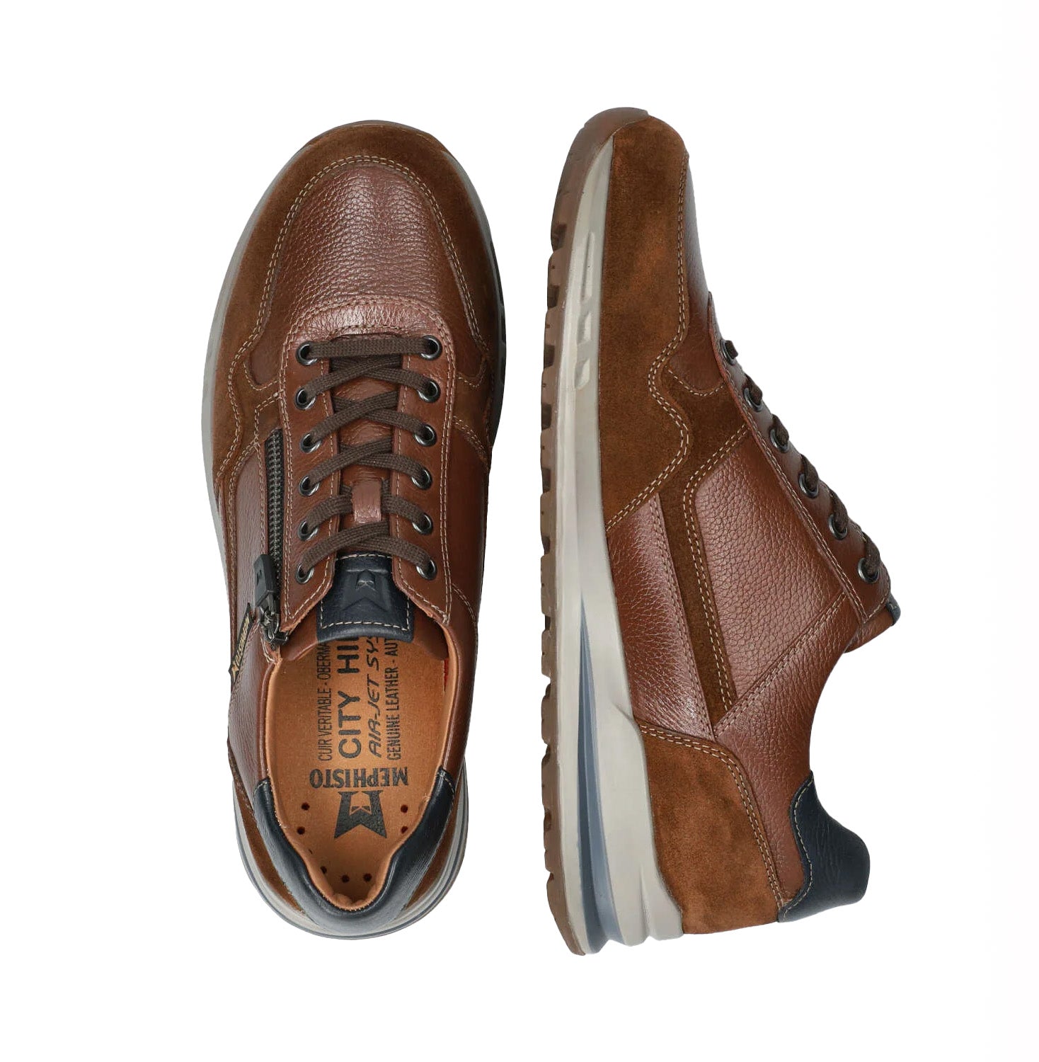 Heren veterschoenen 'Bradley' - beige