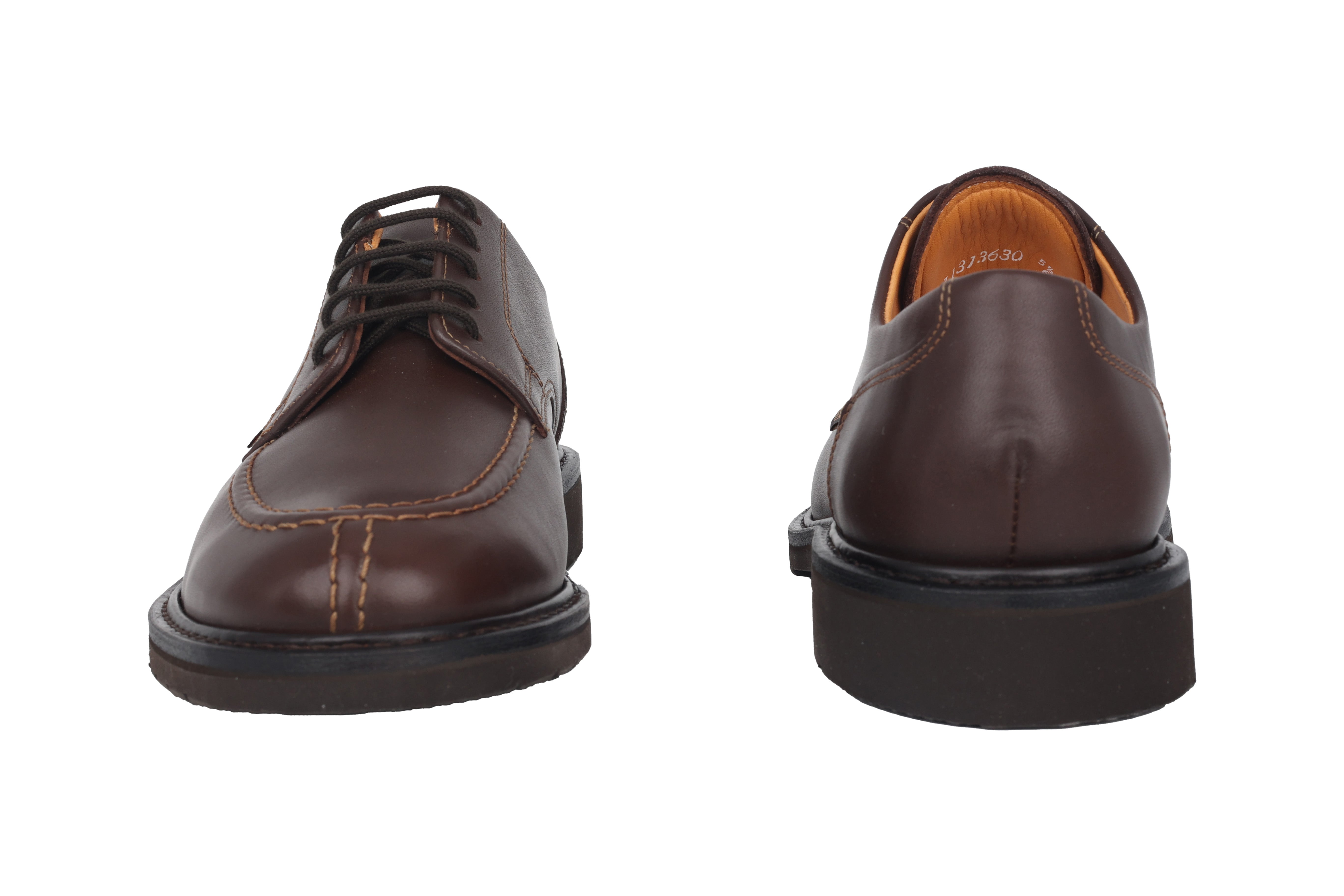 Phoebus' men's handmade lace-up shoe - Brown