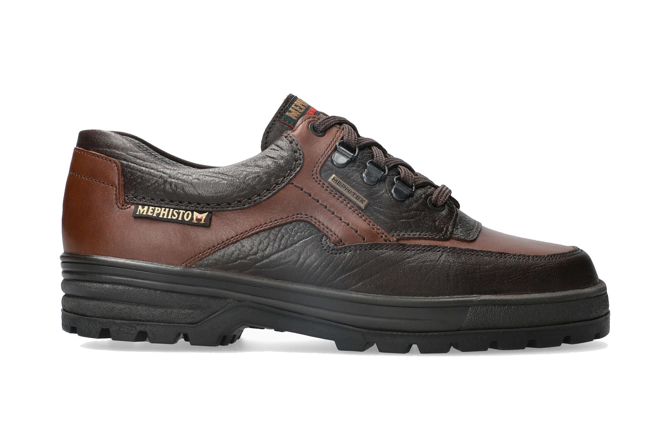 Robuster wasserdichter Herren-Schnürschuh 'Barracuda' - braun