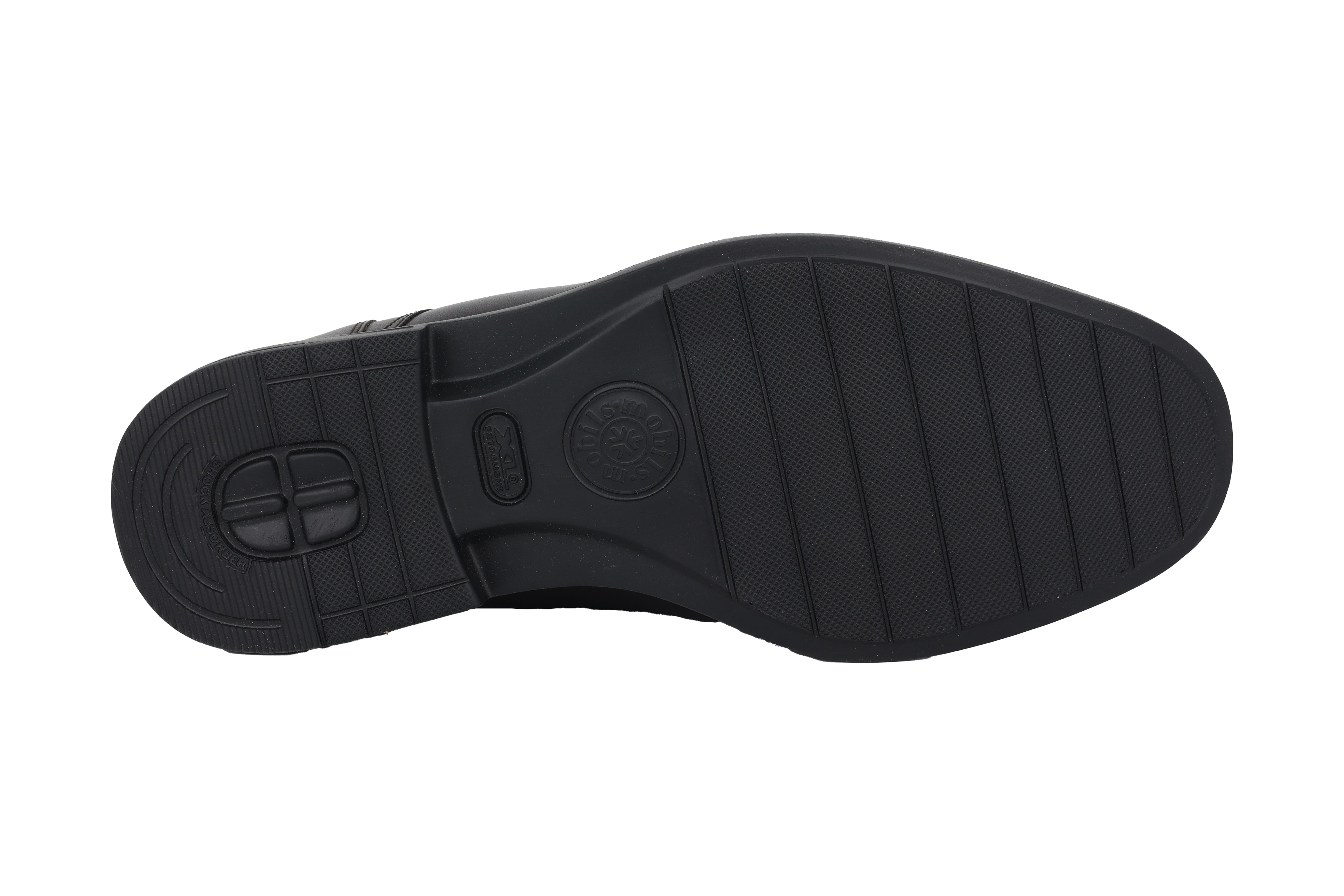 'Abrizo' men's wide fit (H) dressed ergonomic shoes - Brown