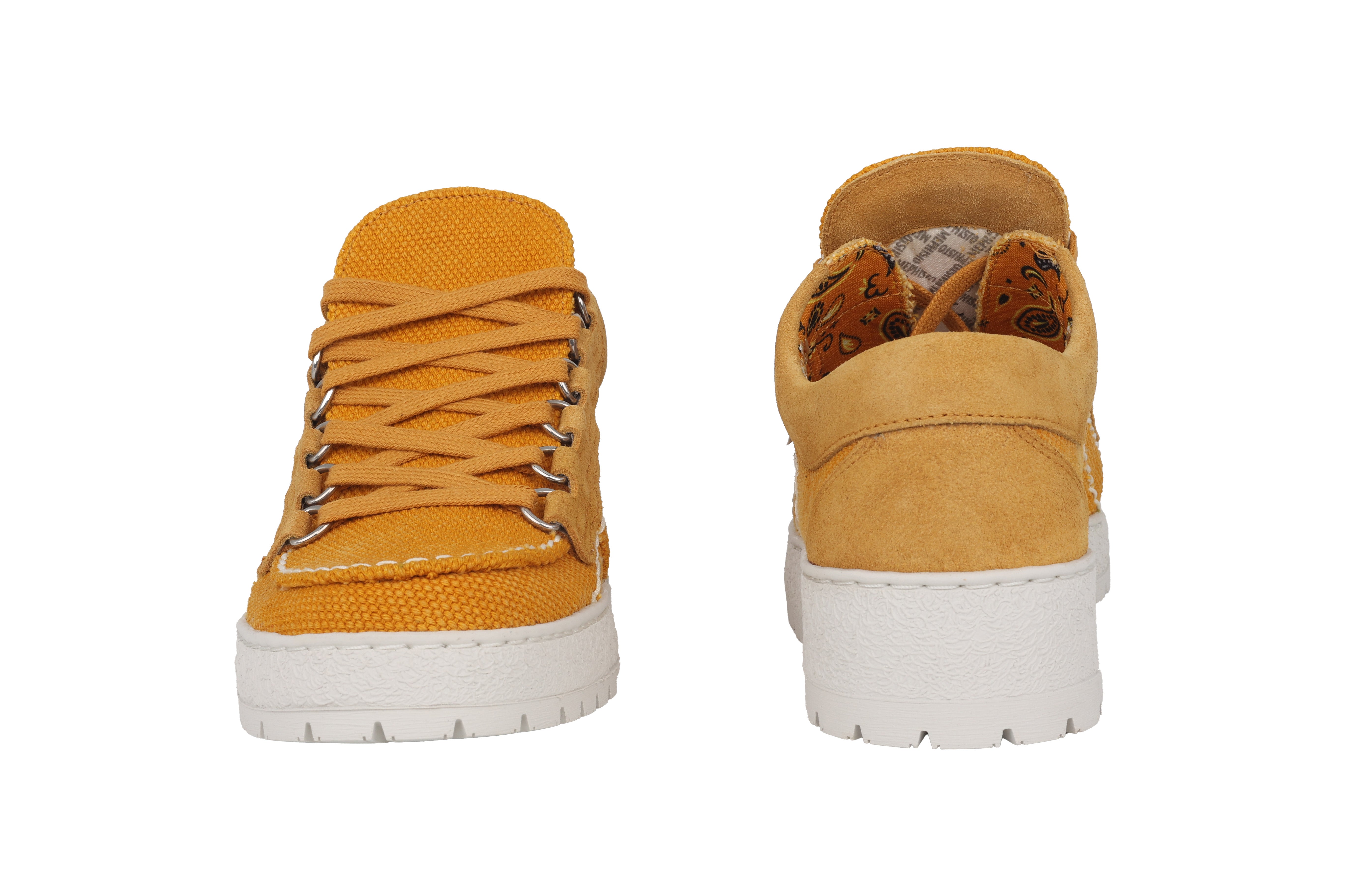 'Rainbow Sun' men's lace-up shoe - yellow