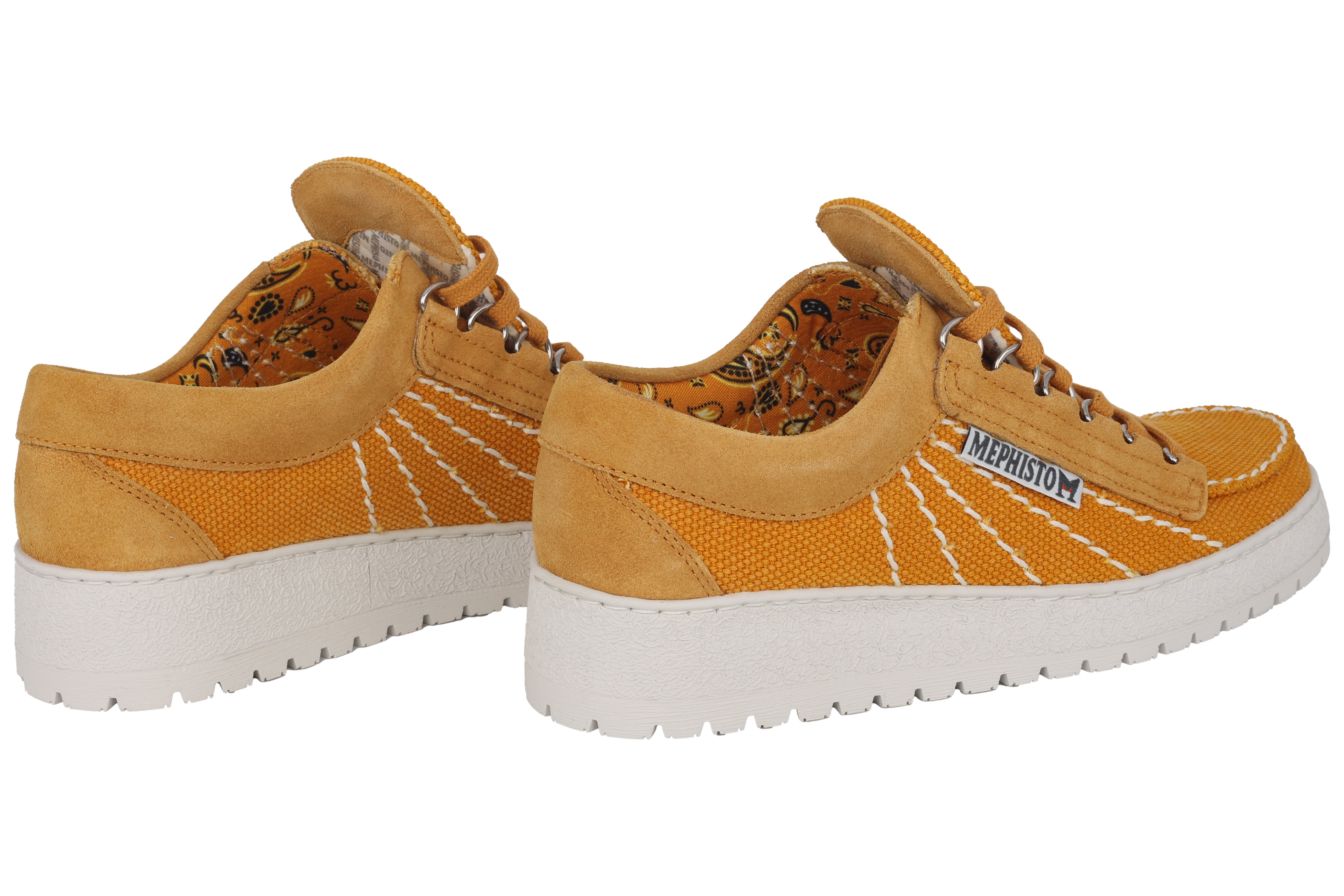 'Rainbow Sun' men's lace-up shoe - yellow