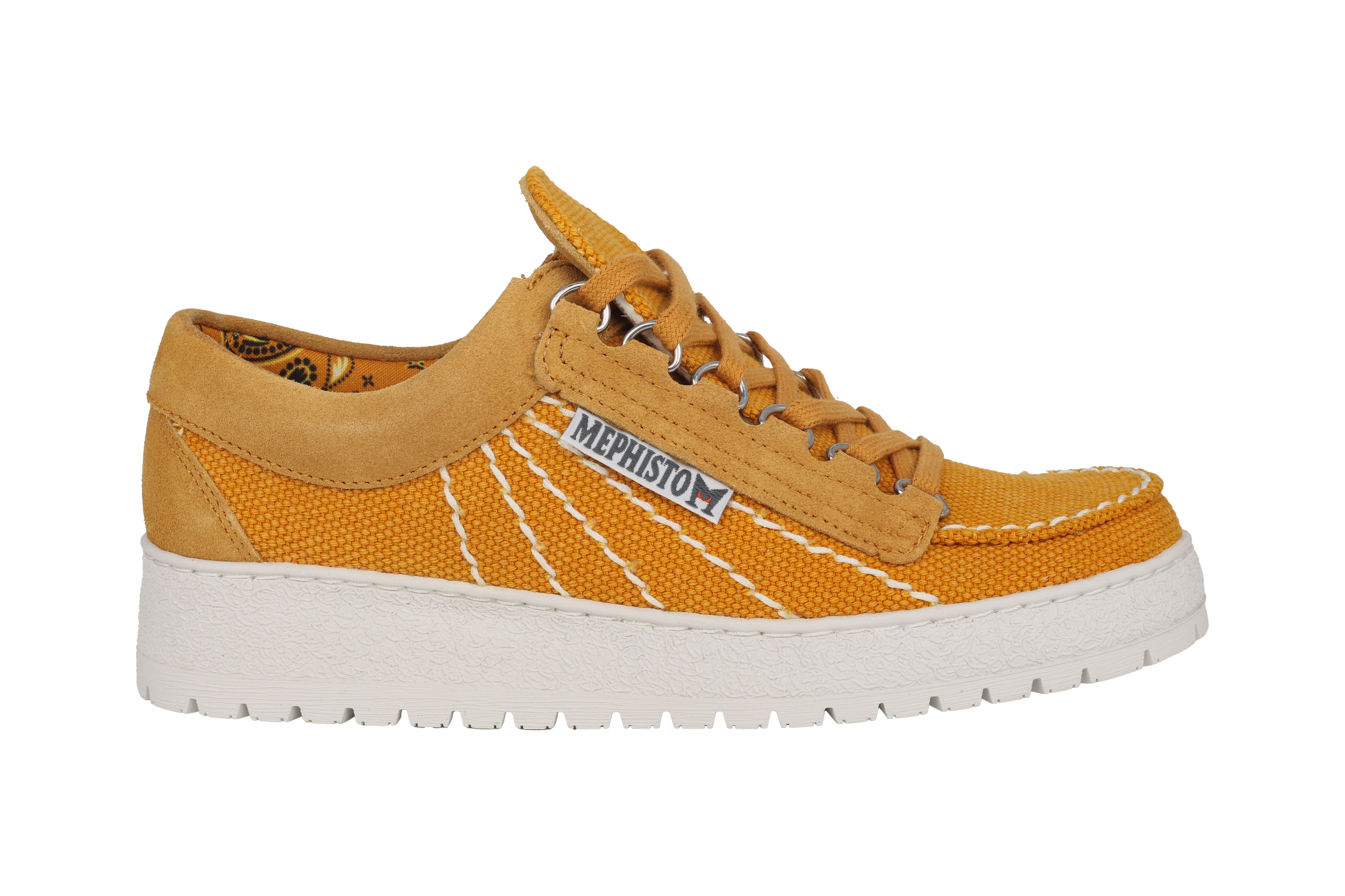 'Rainbow Sun' men's lace-up shoe - yellow