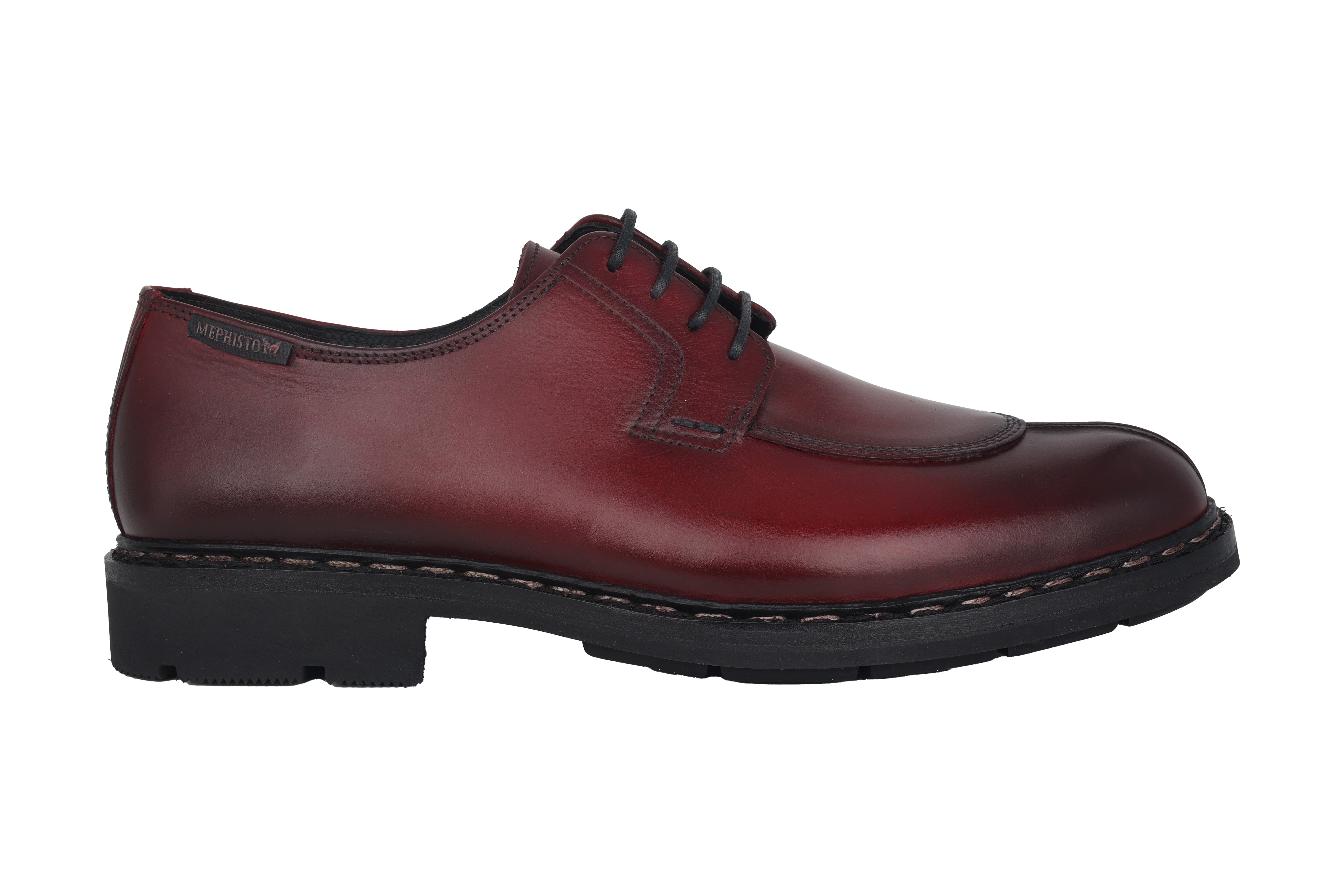 Chaussures à lacets faites à la main pour hommes 'Sandro' - Rouge