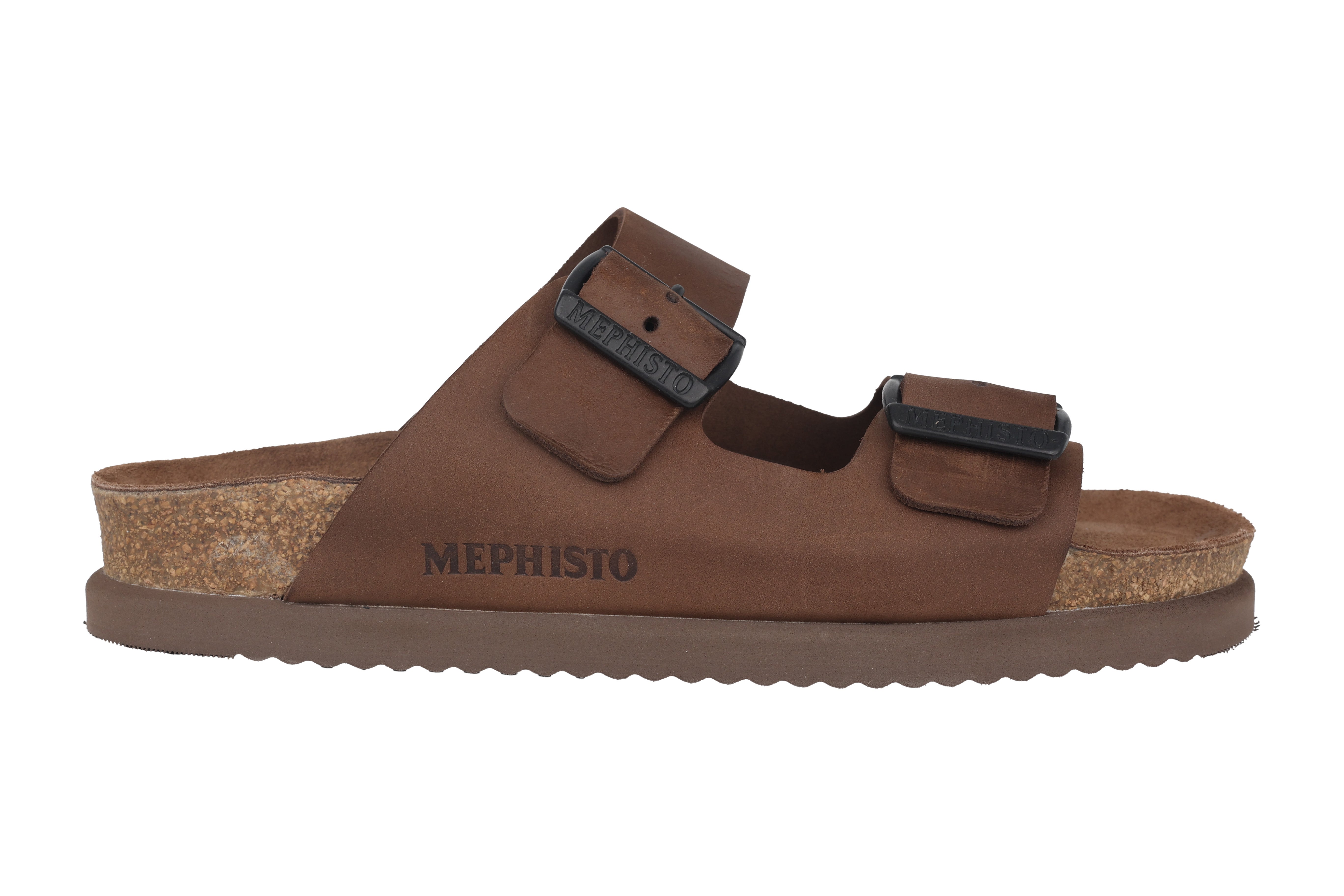 'Nerio' men's double strap sandal - Dark brown