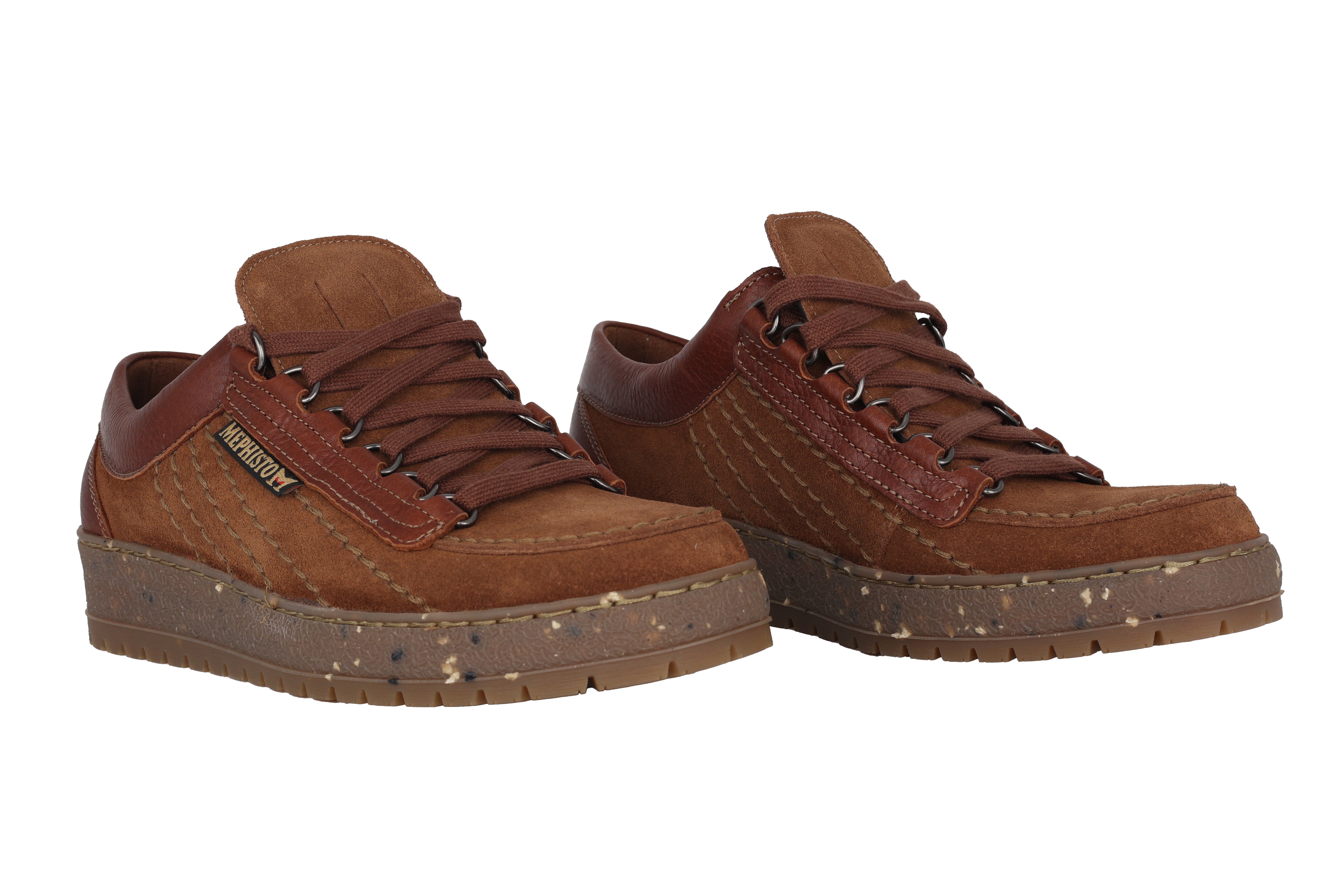 'Rainbow' heren veterschoen - Bruin