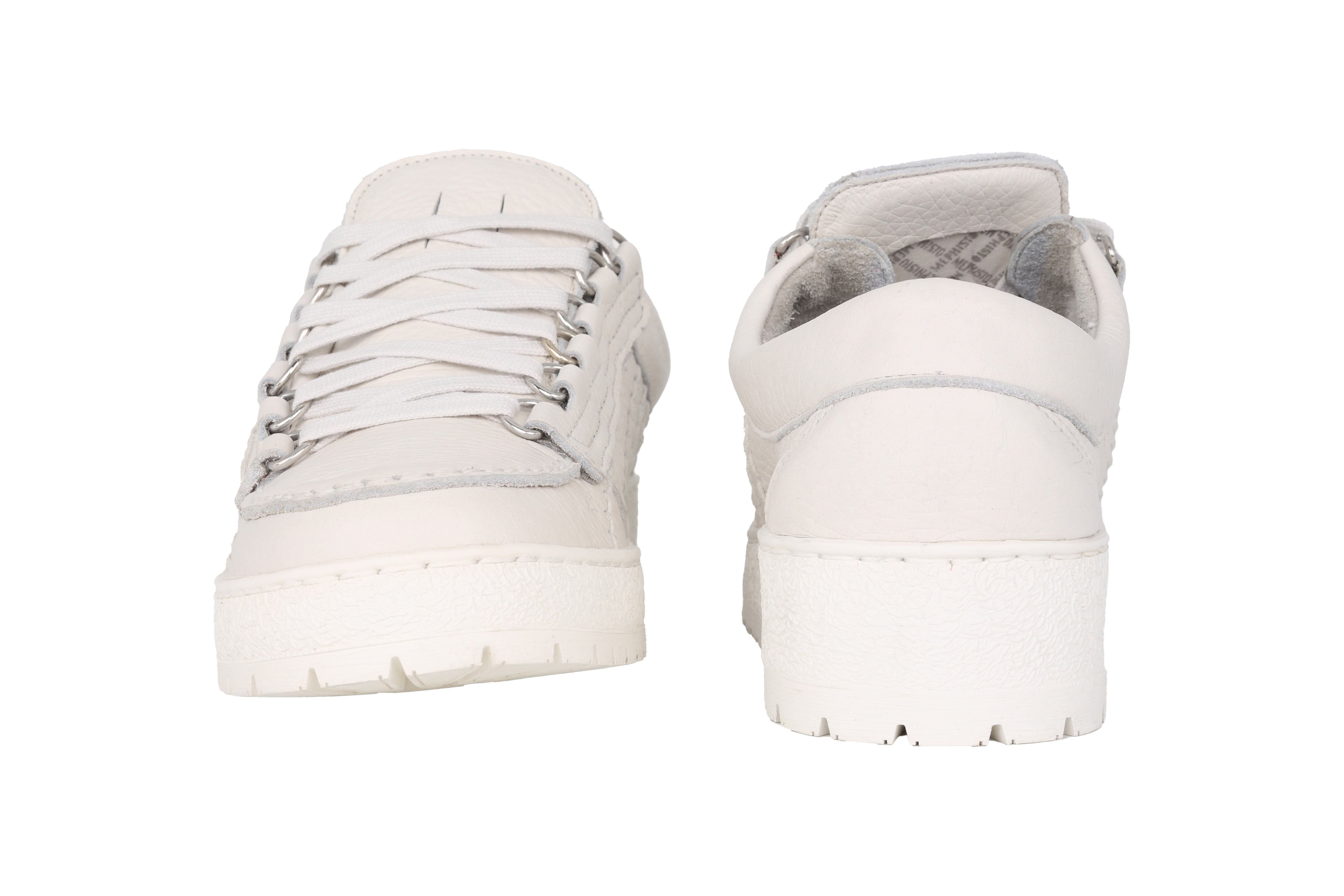 'Rainbow' men's lace-up shoe - white