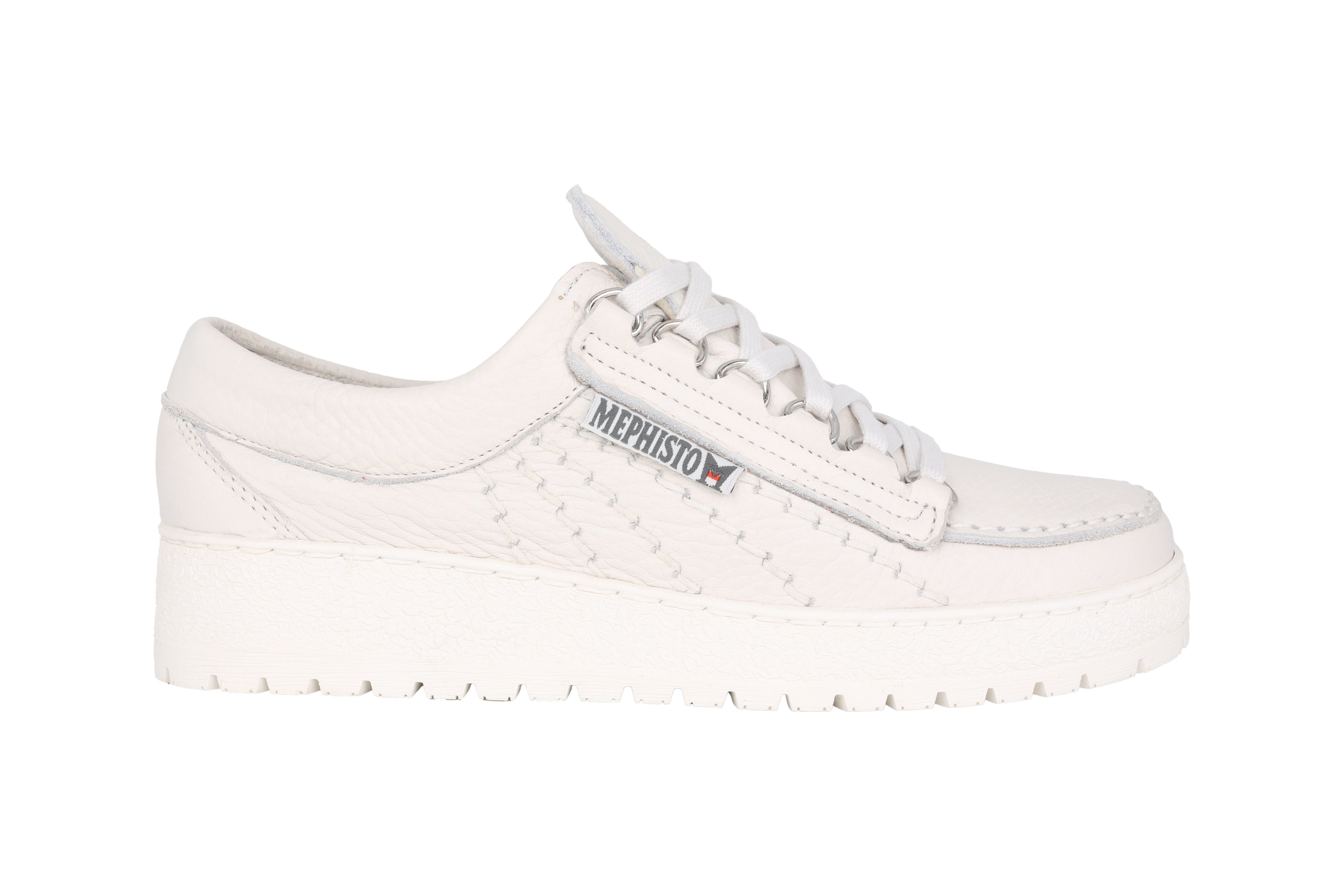 'Rainbow' men's lace-up shoe - white