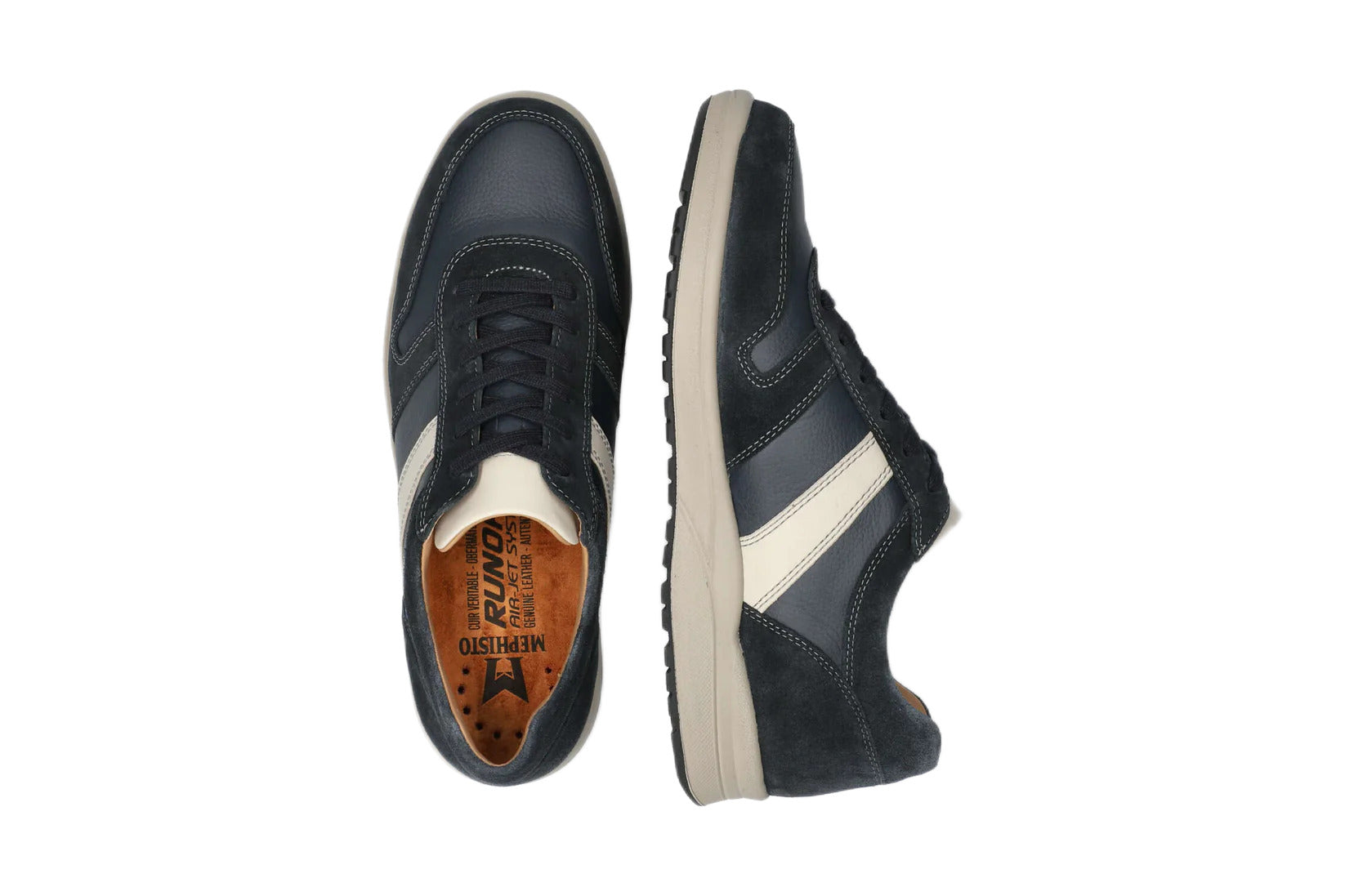 Zapatilla deportiva con cordones para hombre 'Vito' - gris