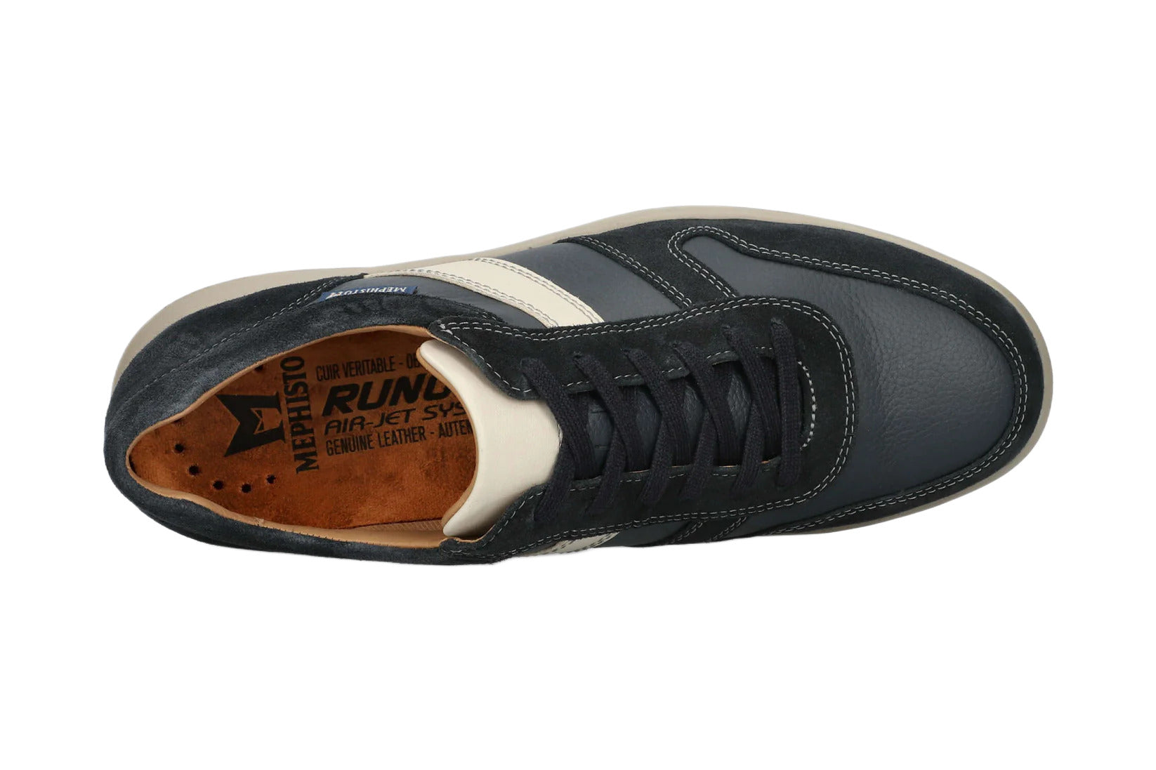 Zapatilla deportiva con cordones para hombre 'Vito' - gris