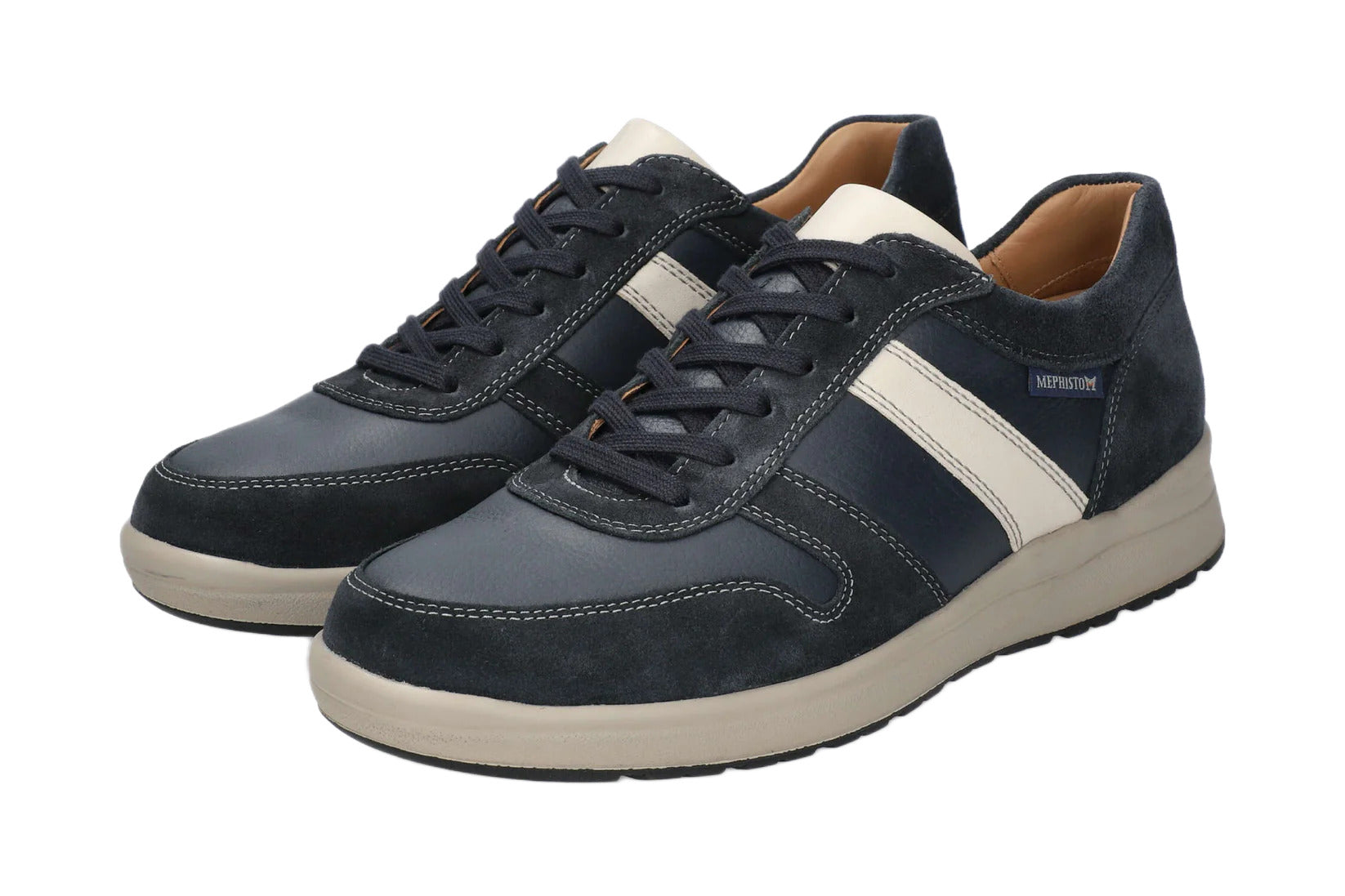 Zapatilla deportiva con cordones para hombre 'Vito' - gris
