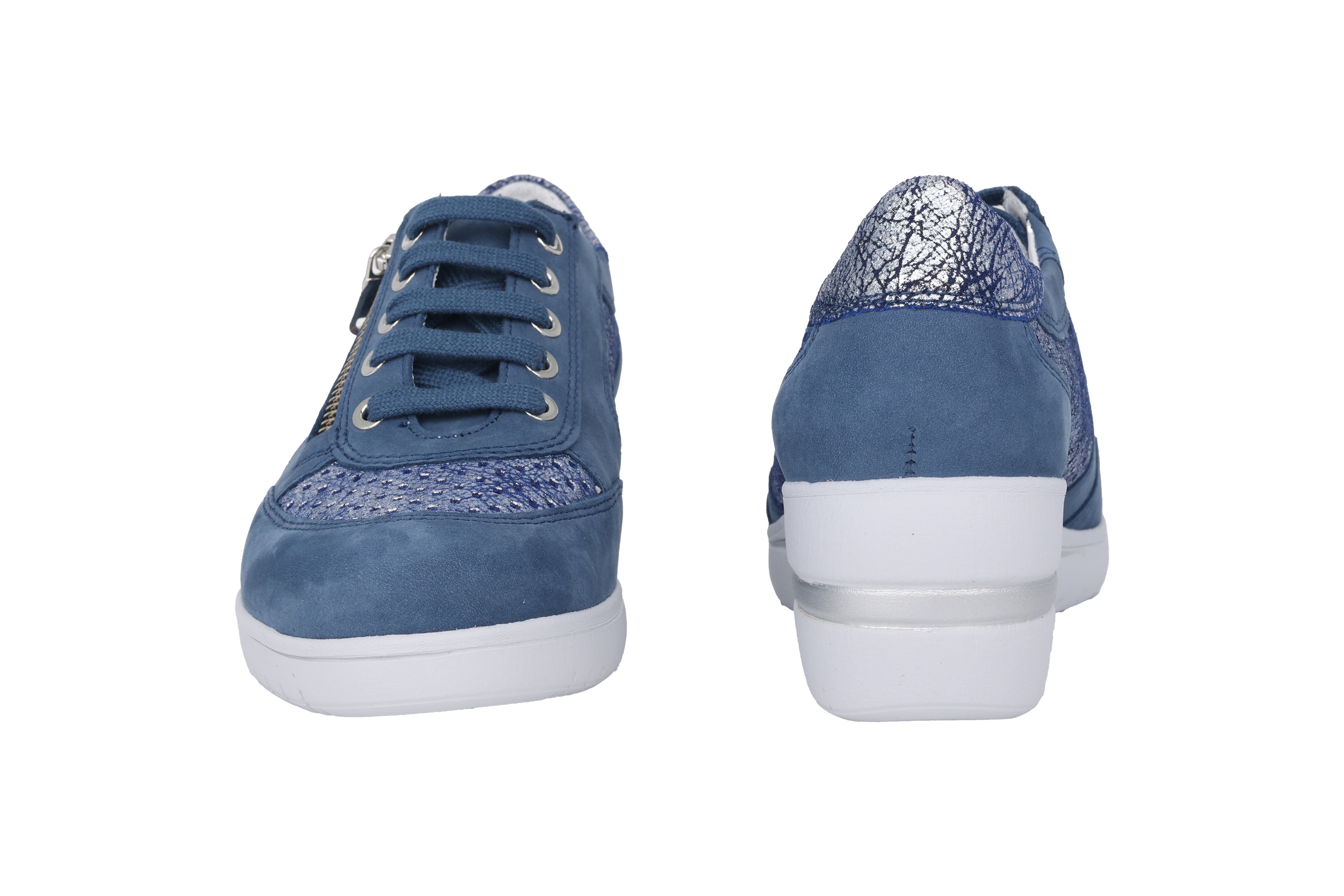 Sneaker traforata da donna 'Precilia Perf' vestibilità ampia (H) - Blu