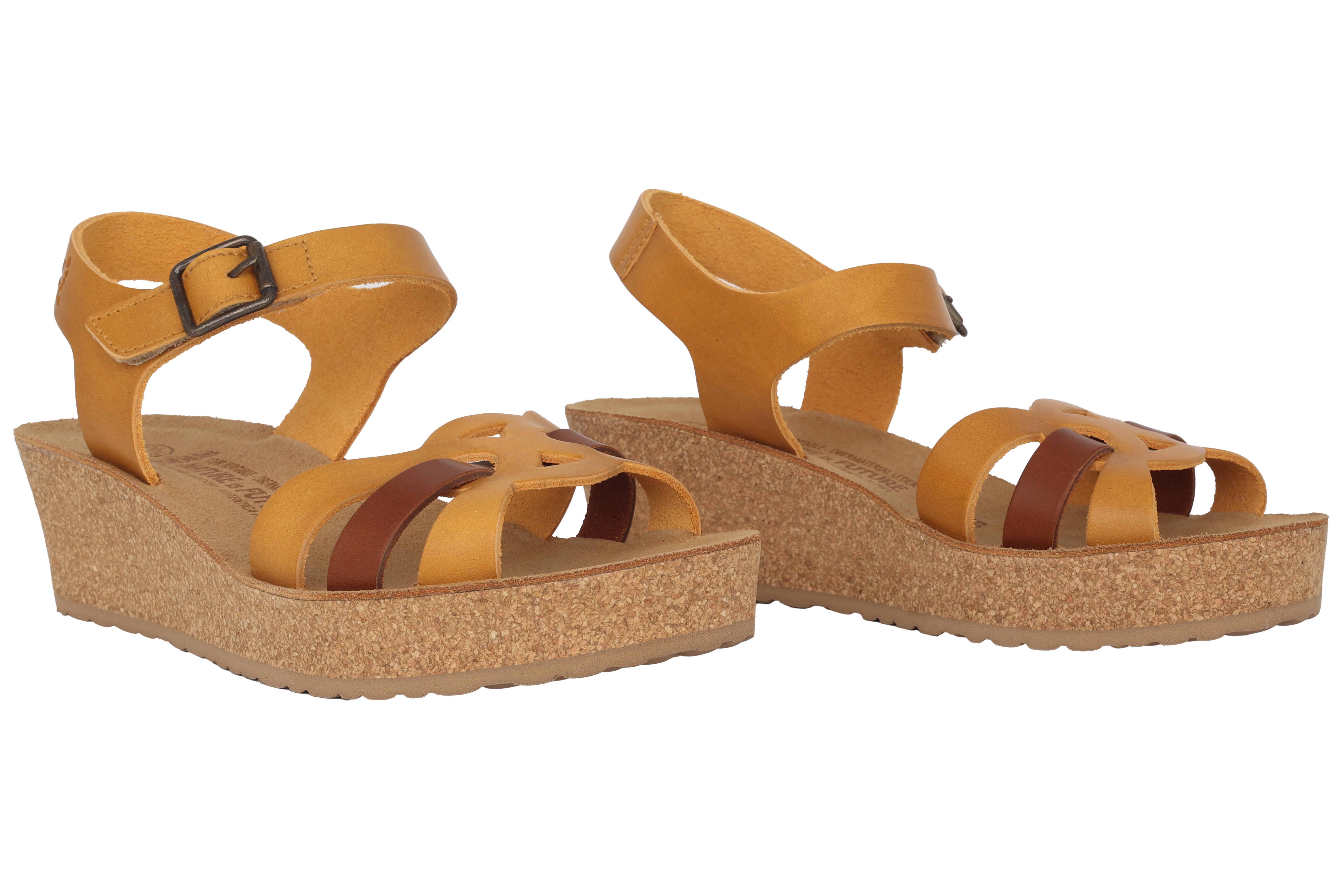 NATURE IS FUTURE damessandaal 'Maryline' - Bruin