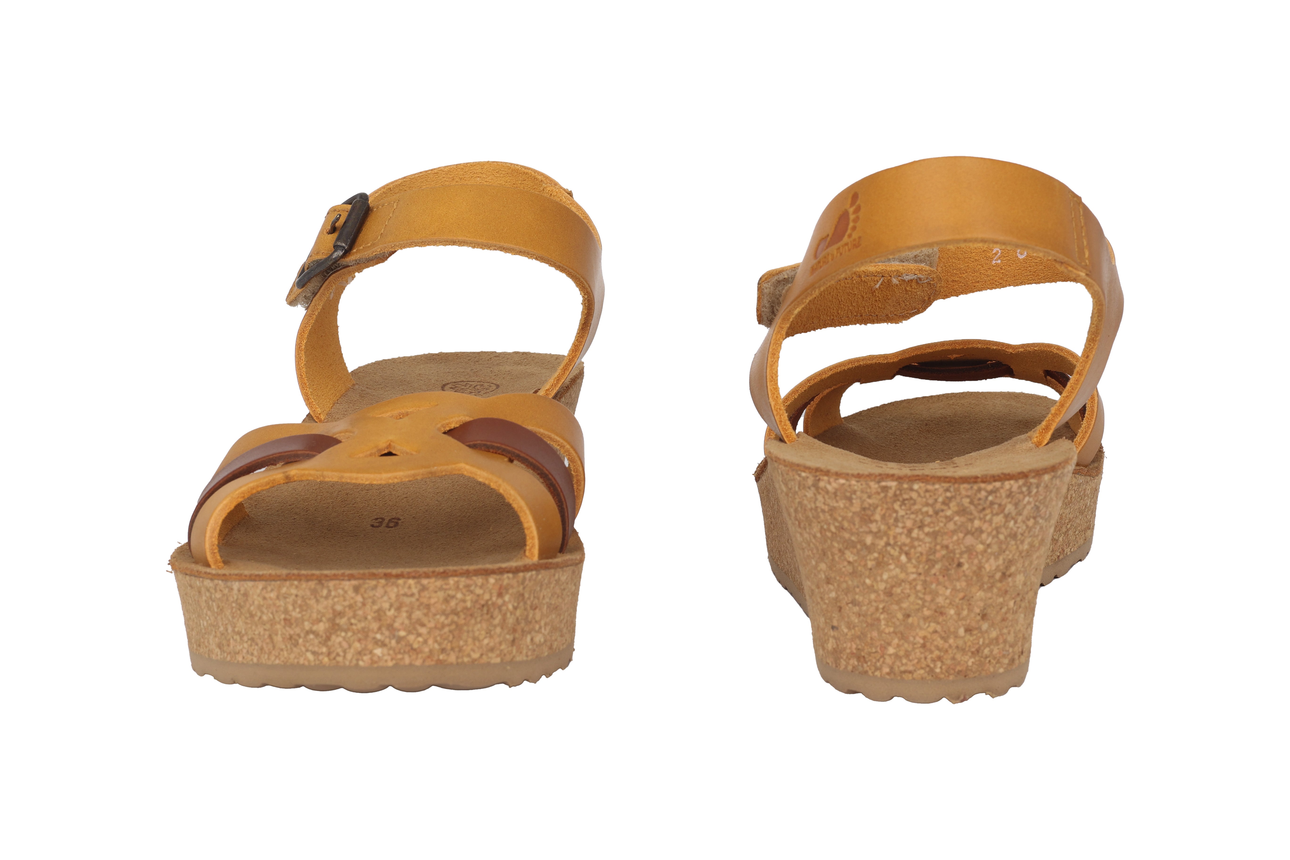 NATURE IS FUTURE damessandaal 'Maryline' - Bruin