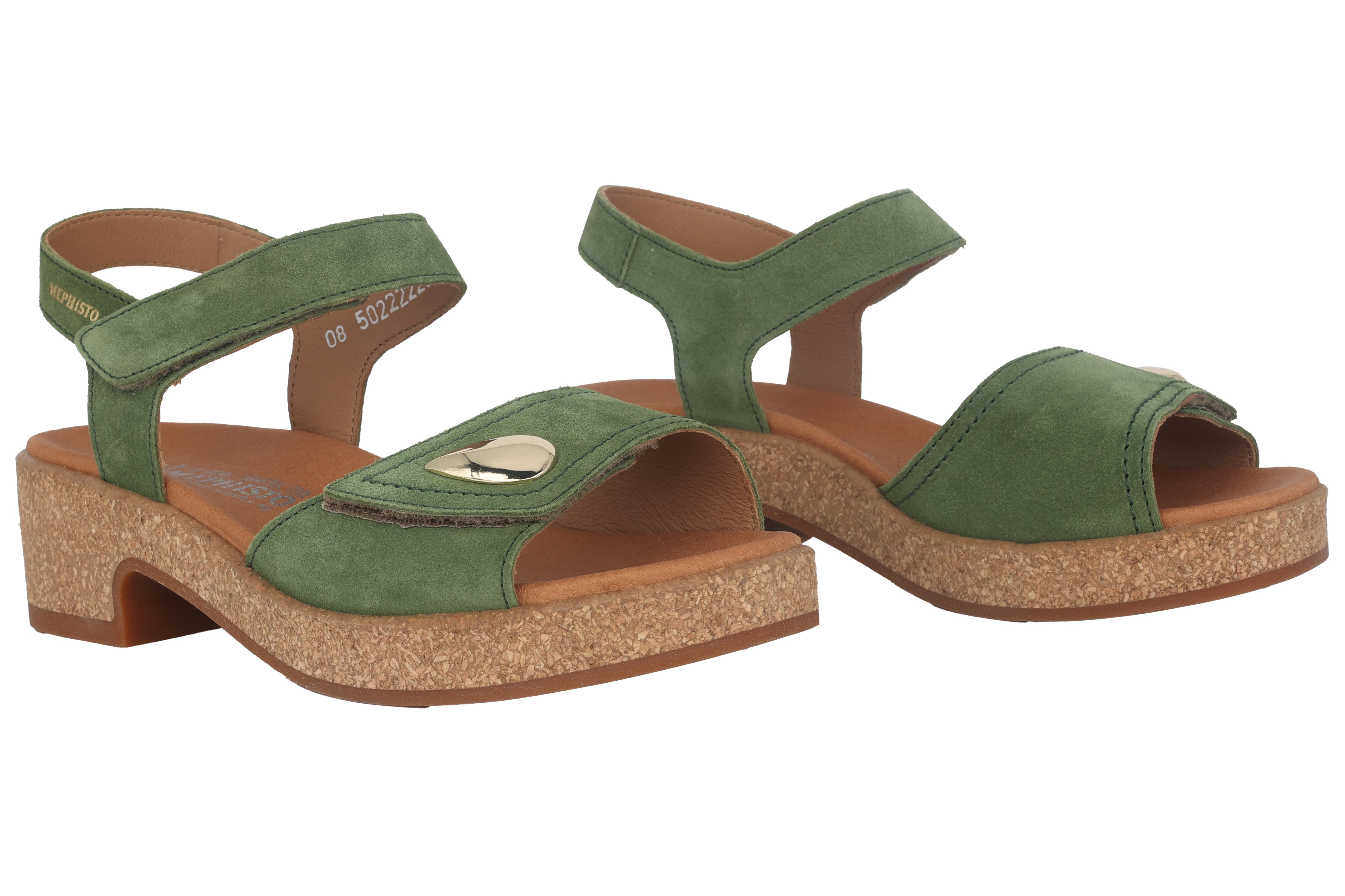 'Franka' women's strap sandal - green