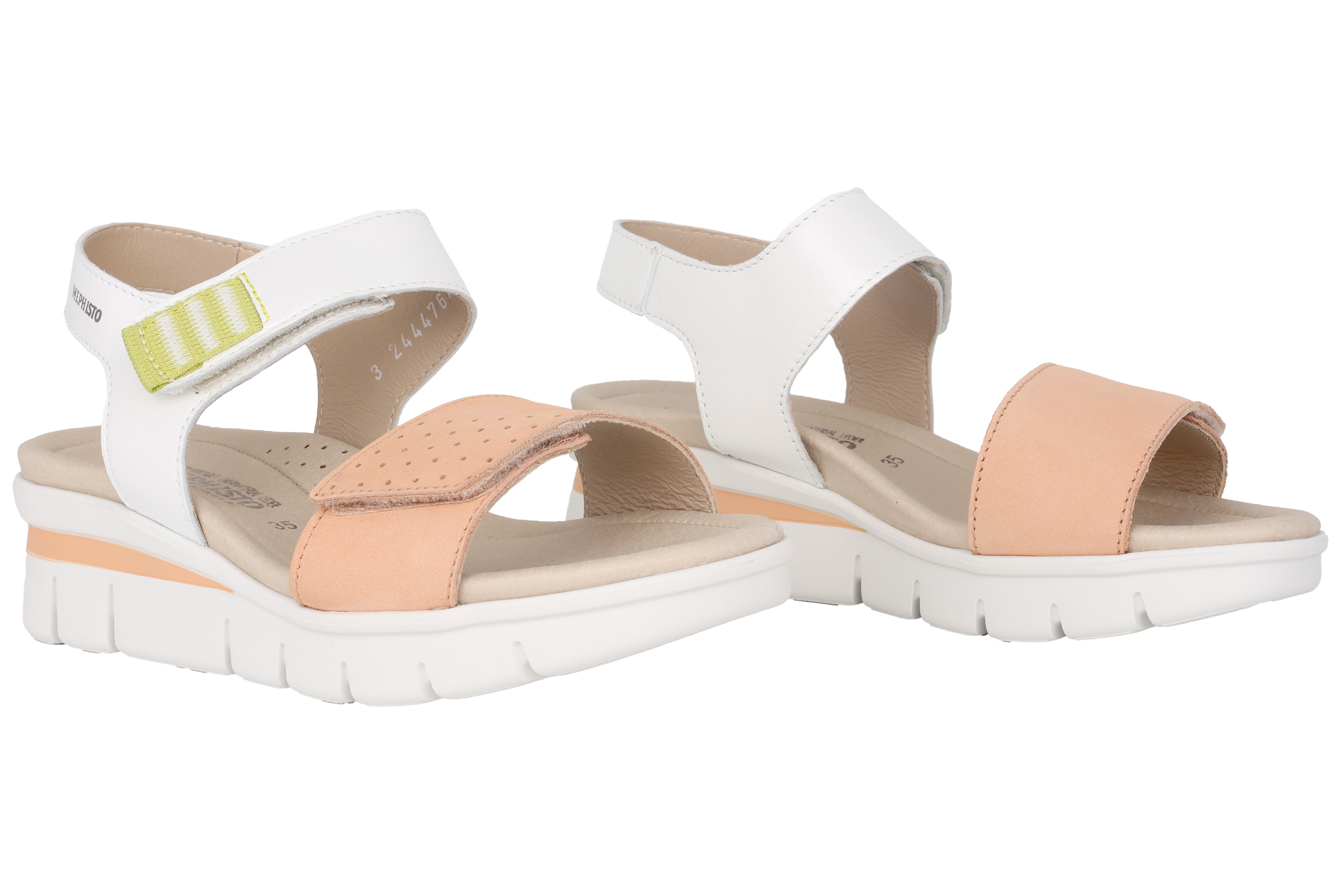 Damessandaal 'Rosane' met bandjes - oranje