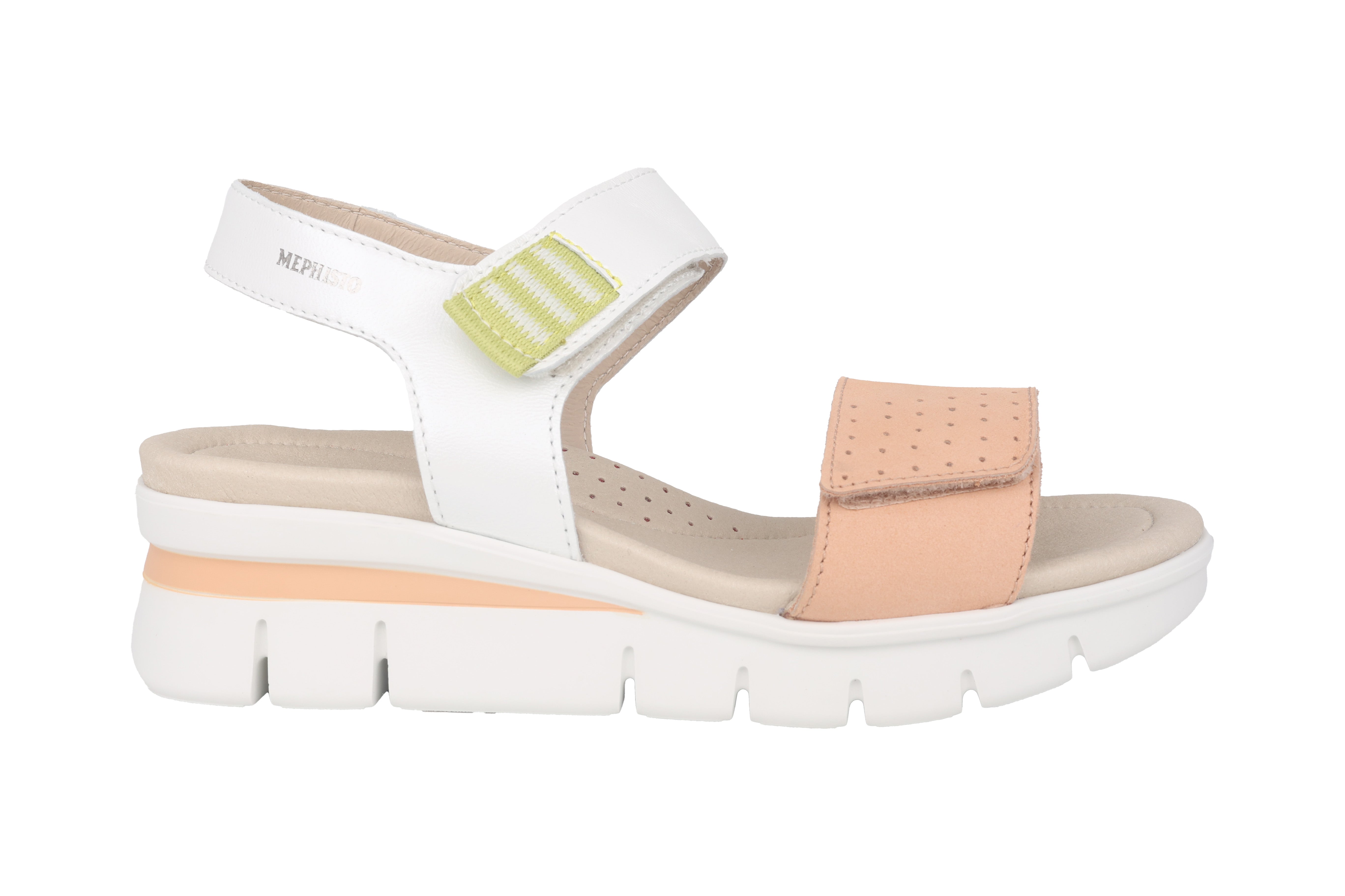 Damessandaal 'Rosane' met bandjes - oranje