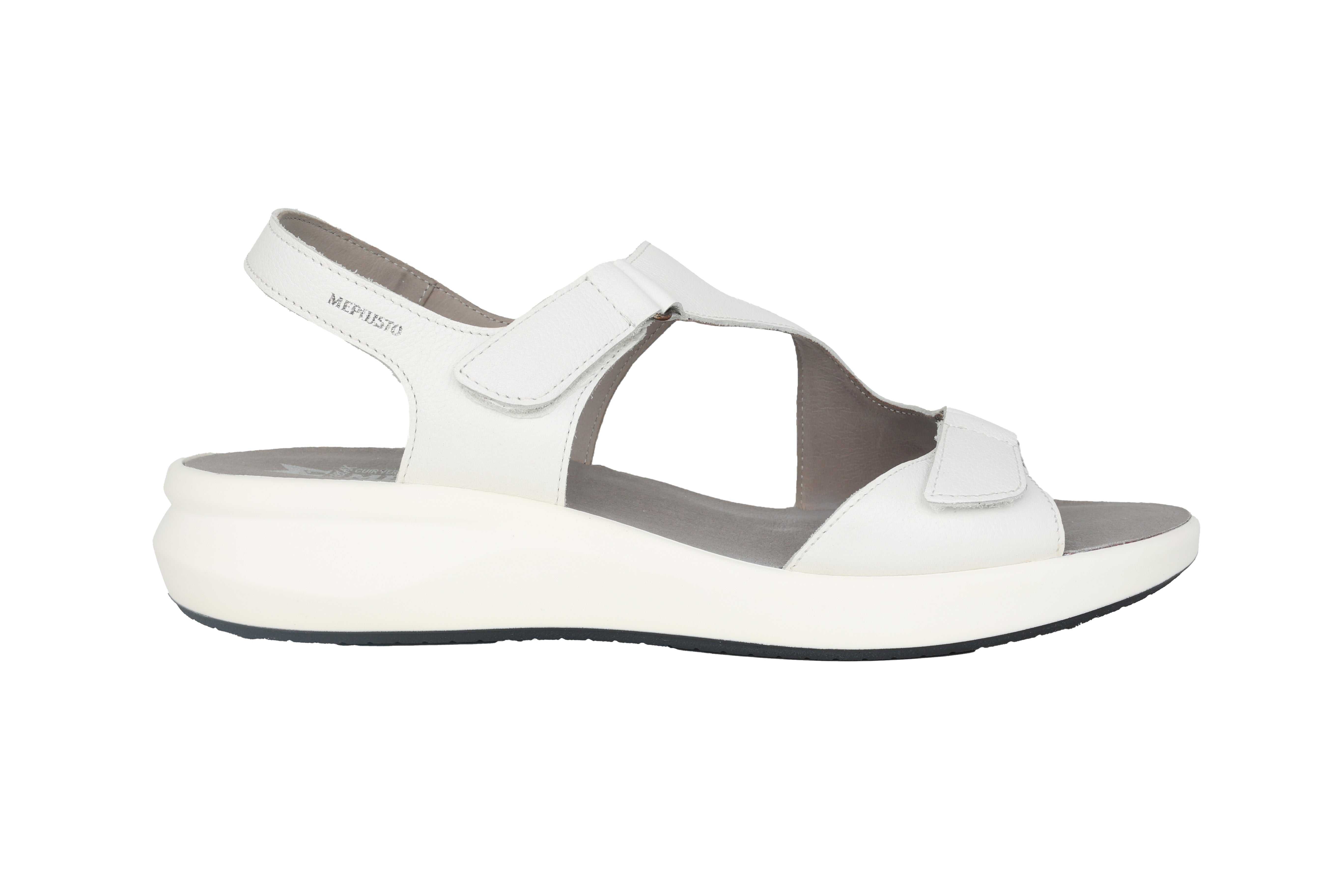 'Tiara' women's strap sandal - white